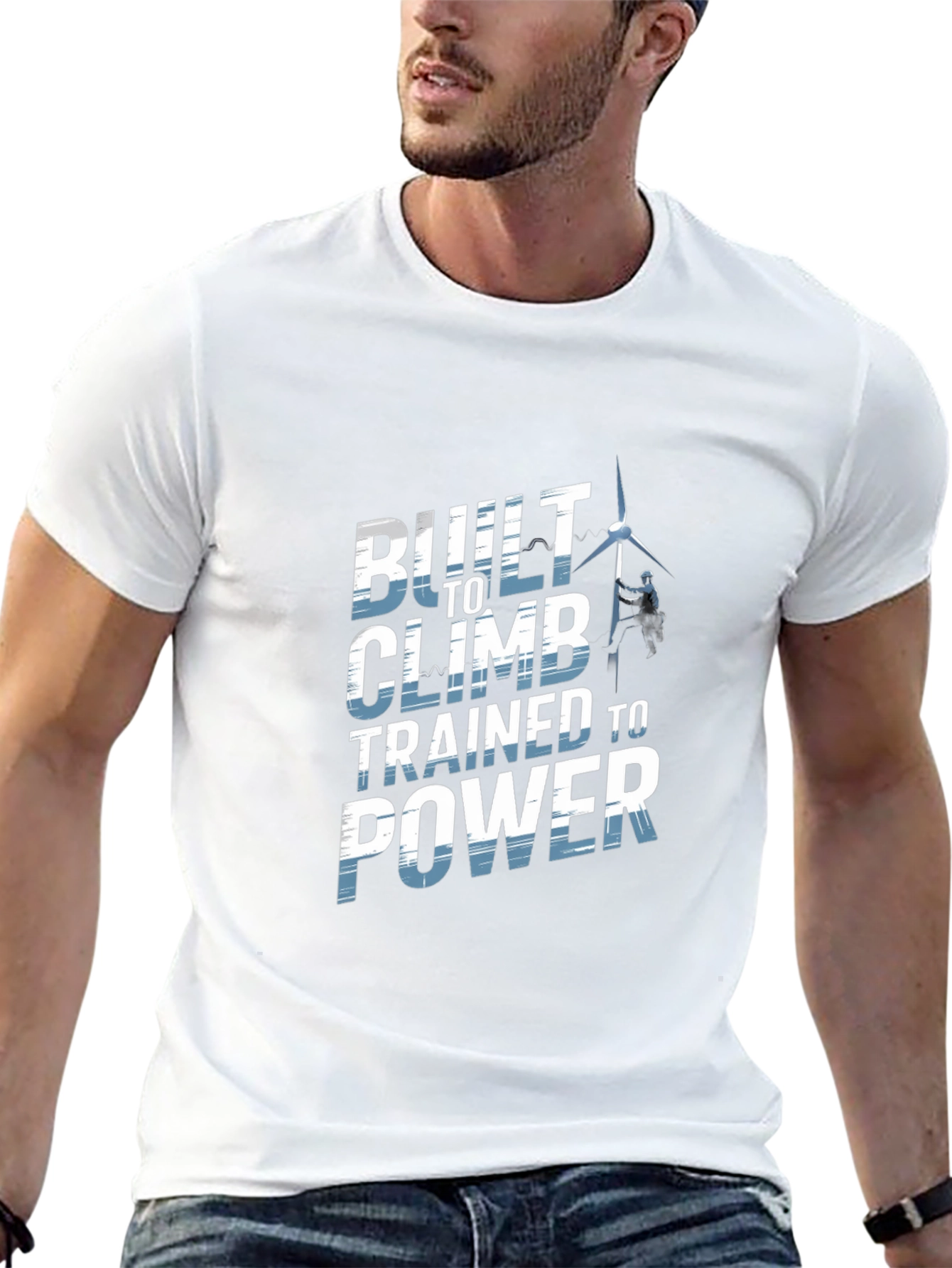 Built To Climb T-Shirt - Power Lineman Tee