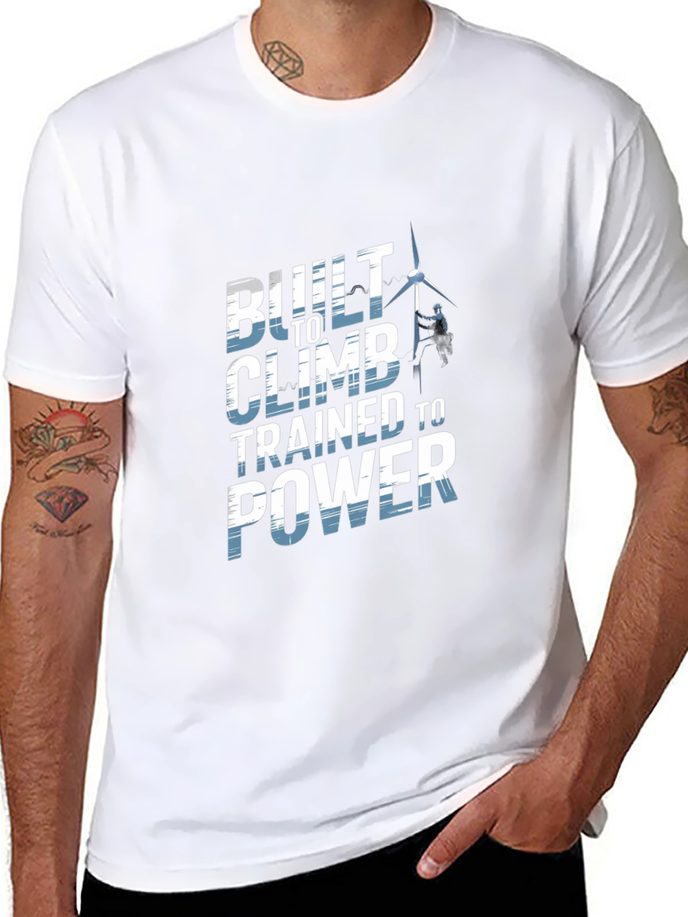 Built To Climb T-Shirt - Power Lineman Tee