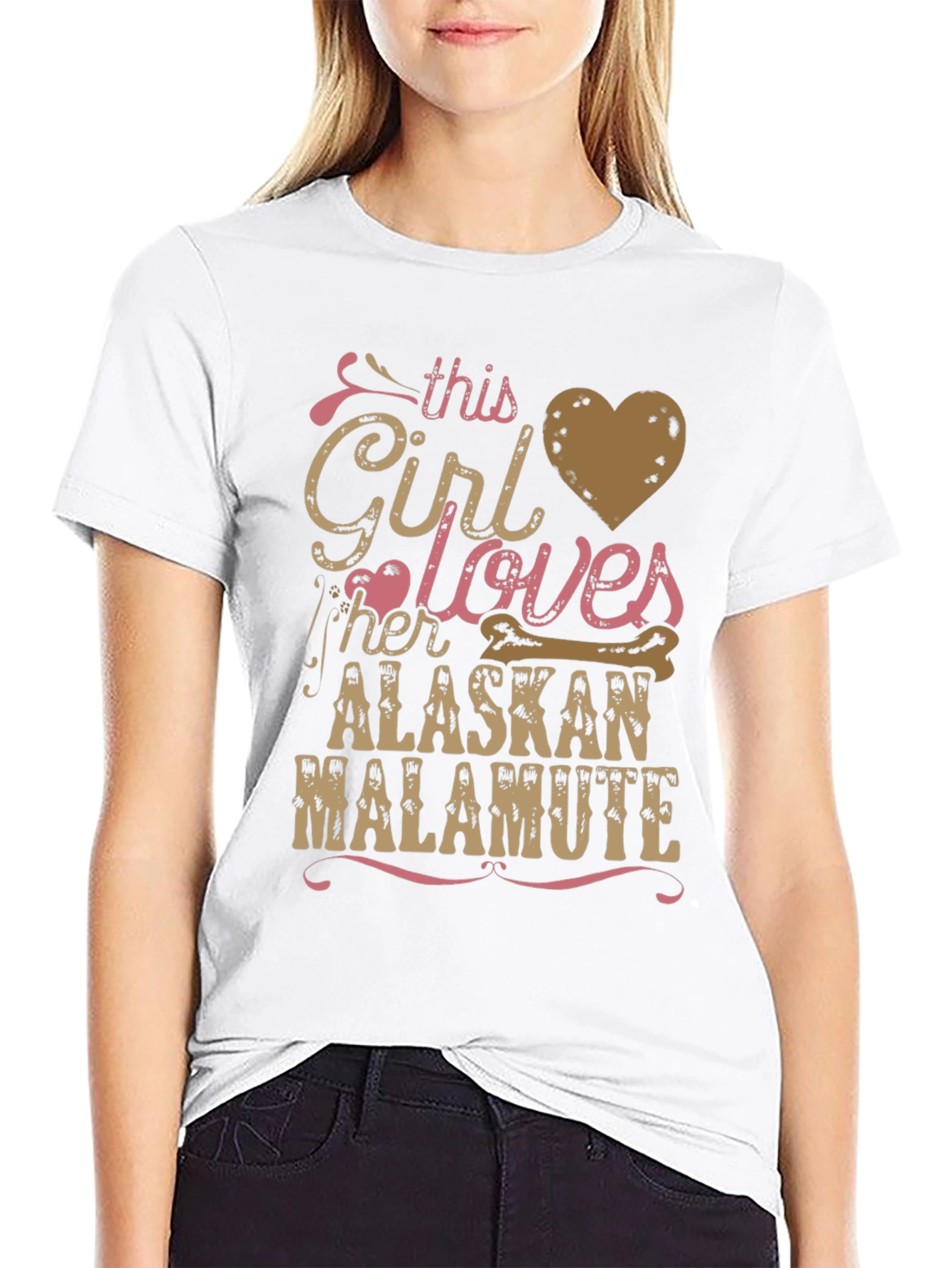 Alaskan Malamute Girls T-Shirt