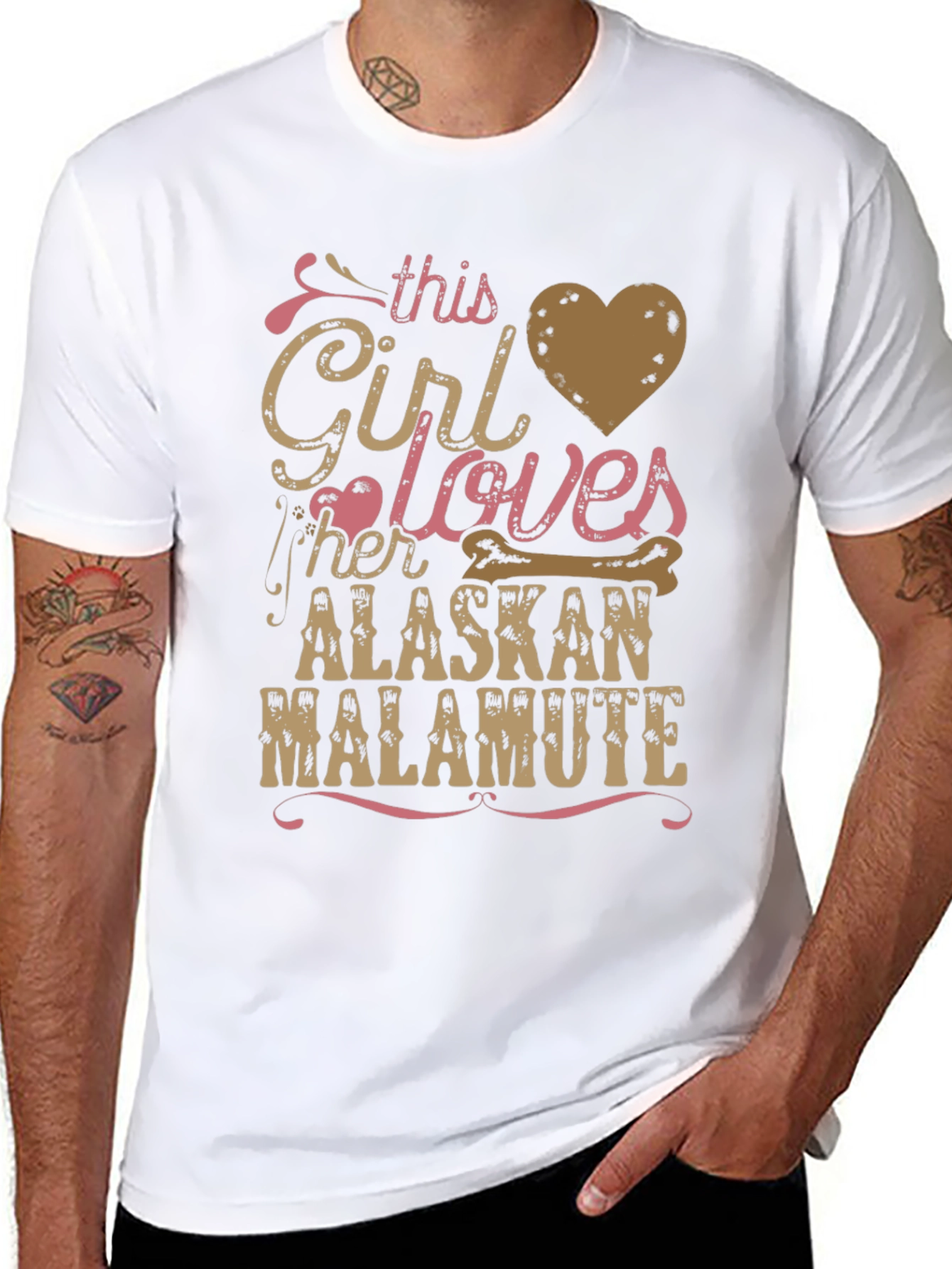 Alaskan Malamute Girls T-Shirt