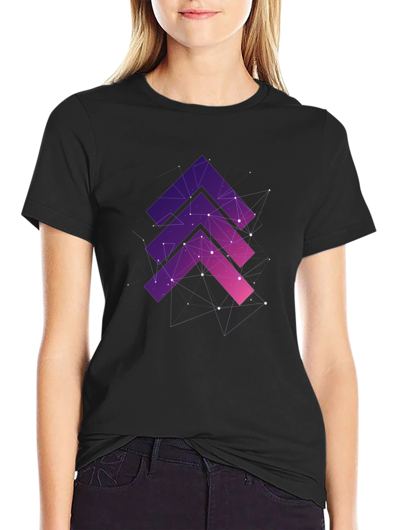 Geometric Arrow Galaxy T-Shirt