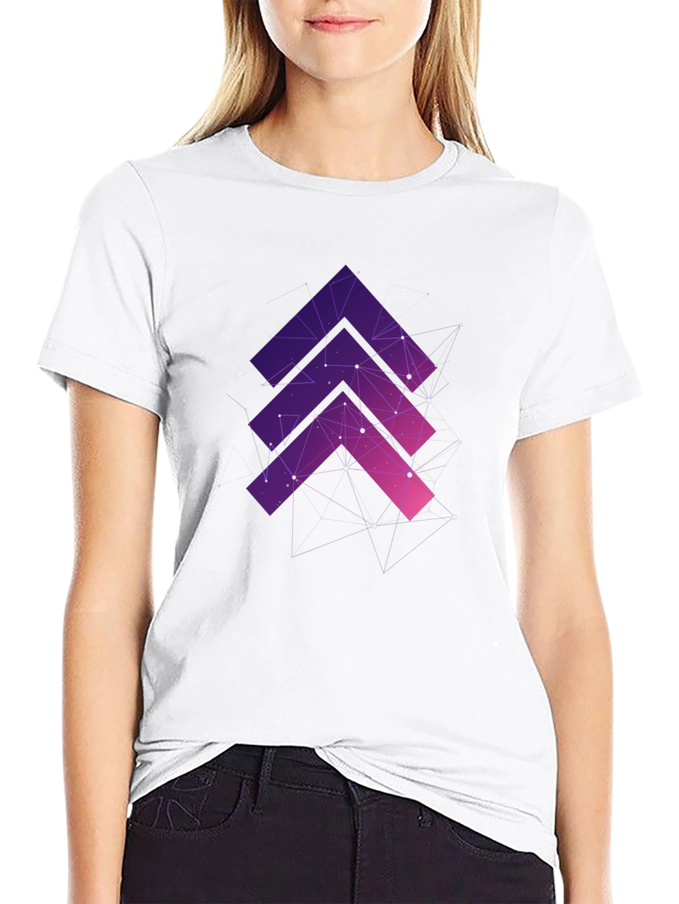 Geometric Arrow Galaxy T-Shirt