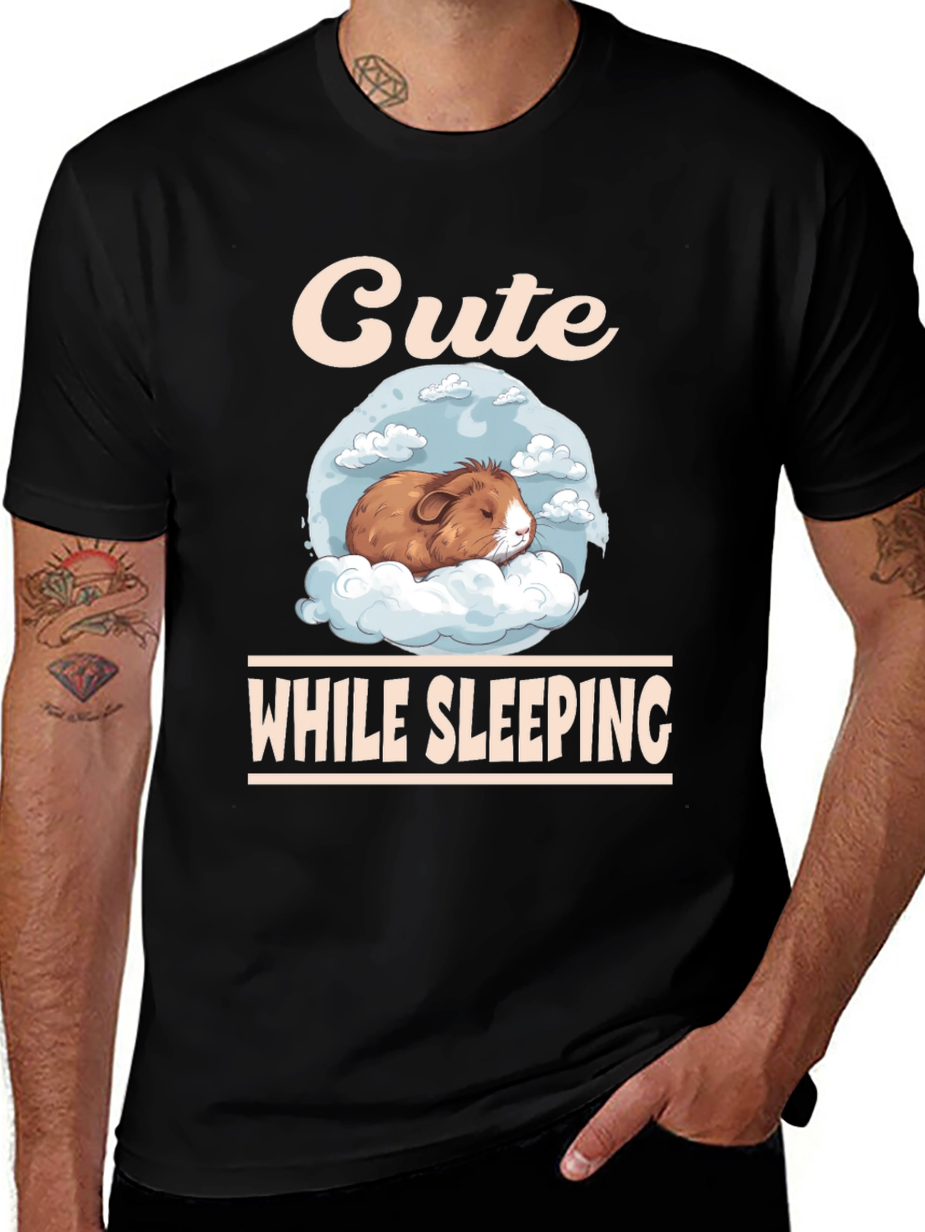 Cute Guinea Pig Sleeping T-Shirt