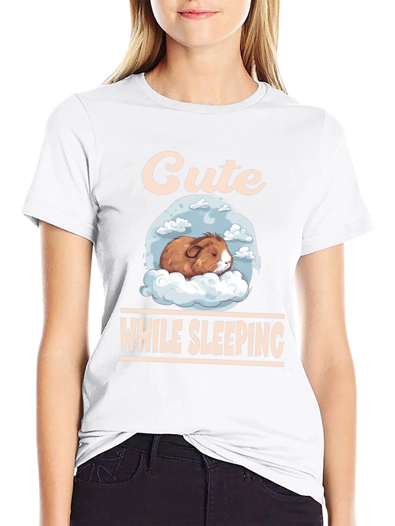 Cute Guinea Pig Sleeping T-Shirt