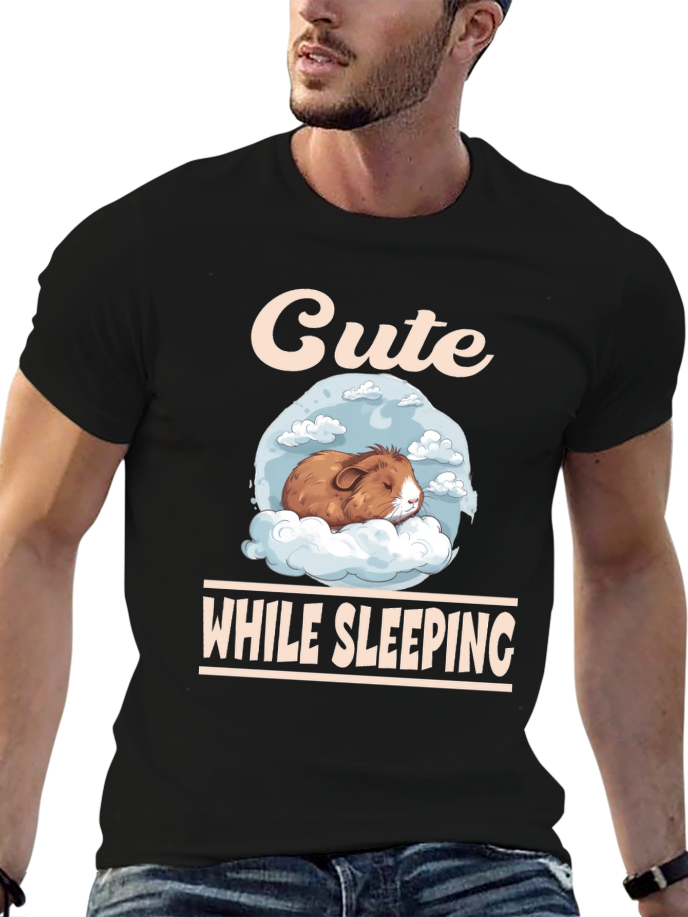 Cute Guinea Pig Sleeping T-Shirt