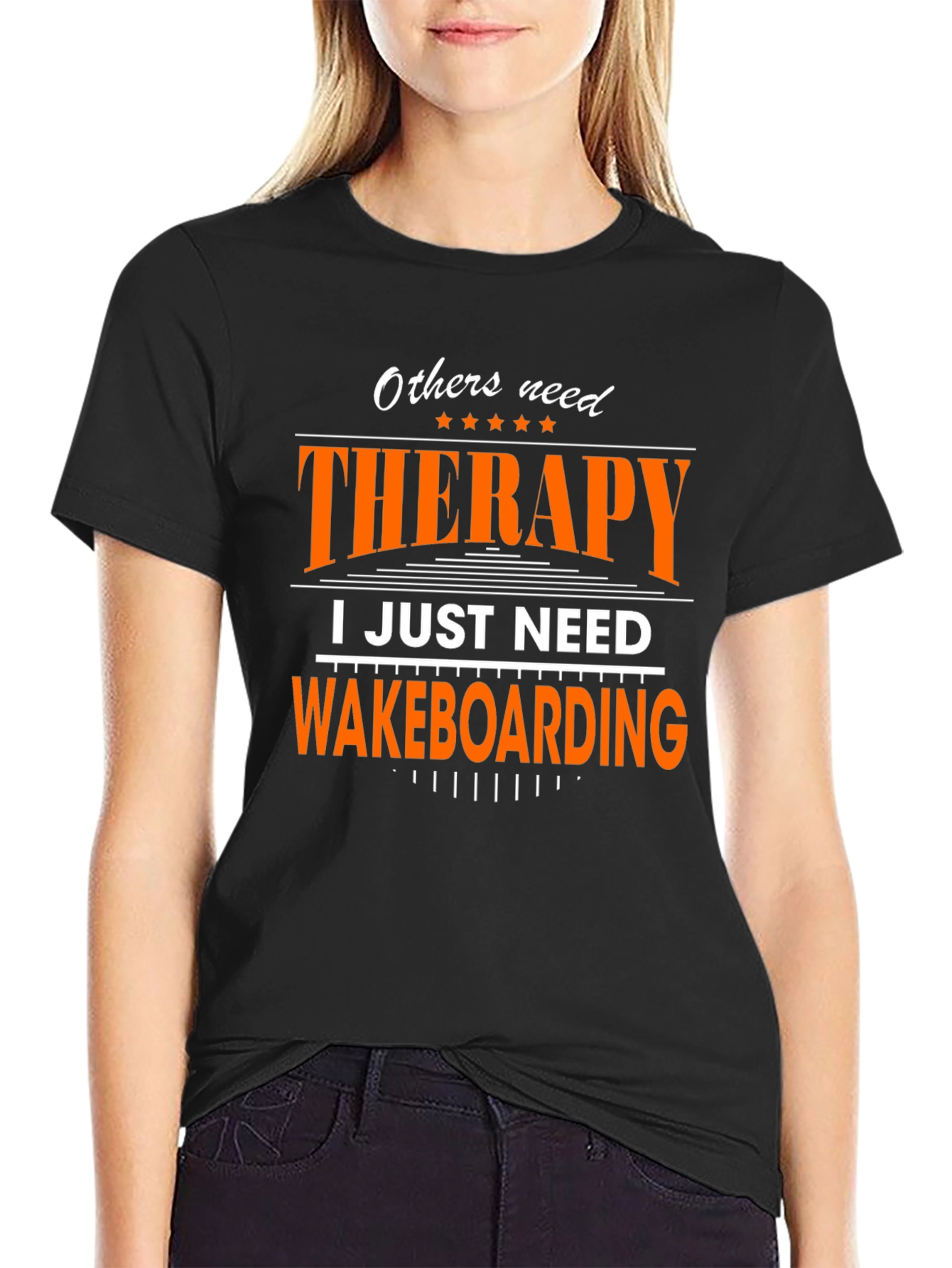 Wakeboarding Therapy T-Shirt - Novelty Graphic Tee