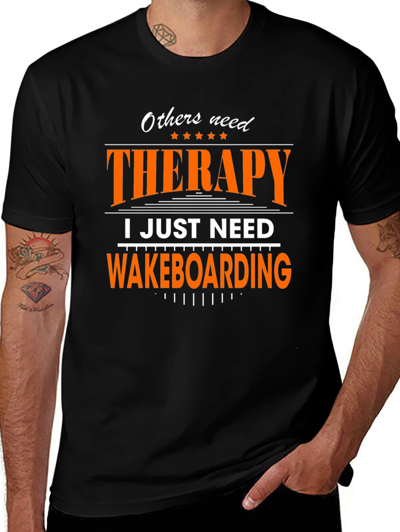 Wakeboarding Therapy T-Shirt - Novelty Graphic Tee