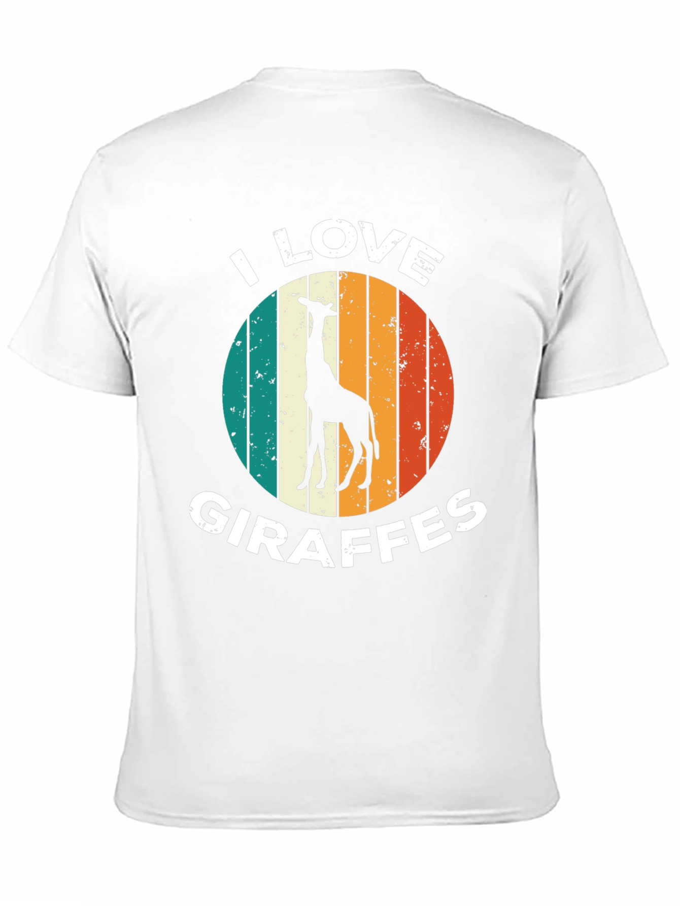 I Love Giraffes T-Shirt Retro Style
