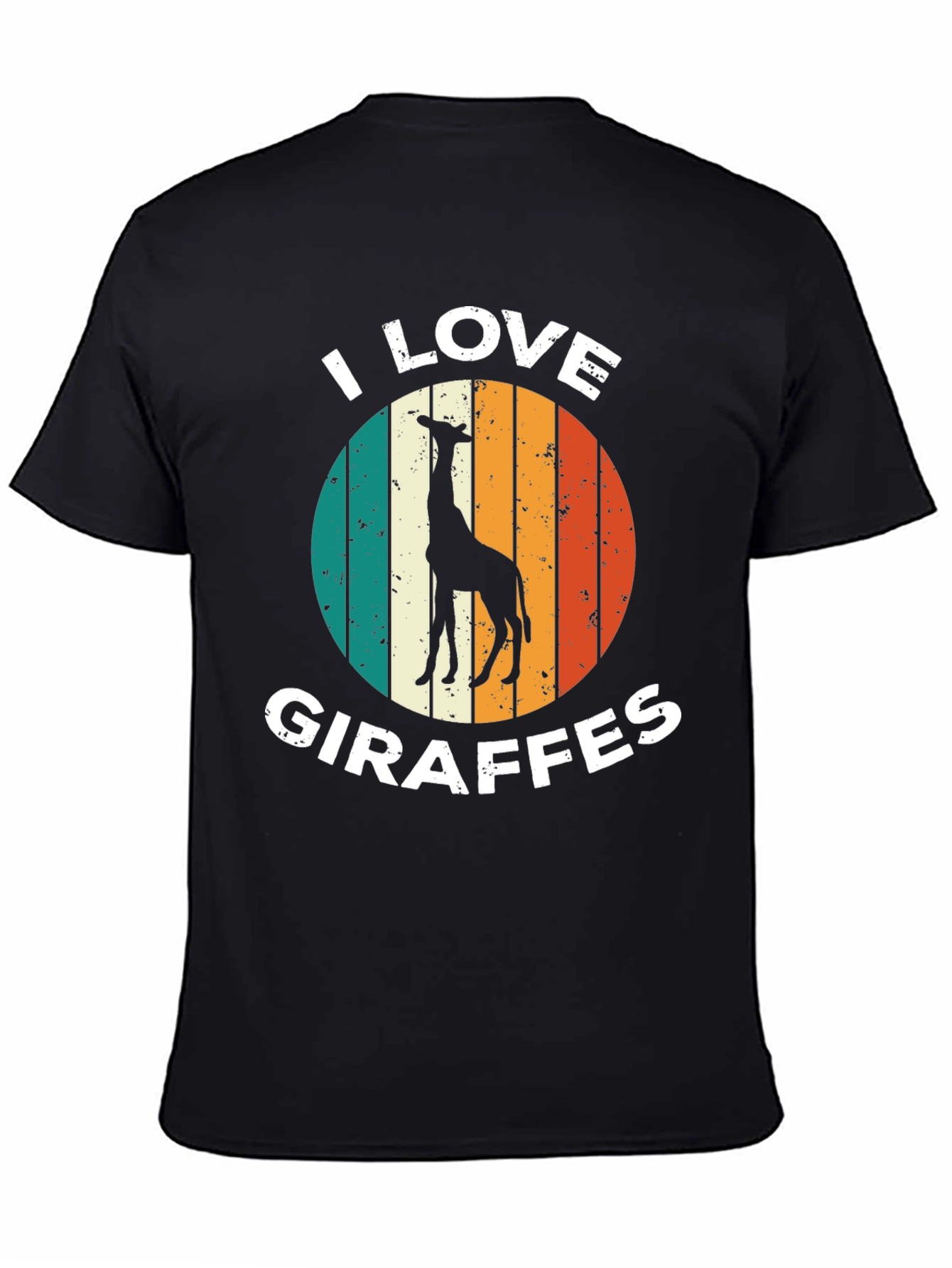 I Love Giraffes T-Shirt Retro Style