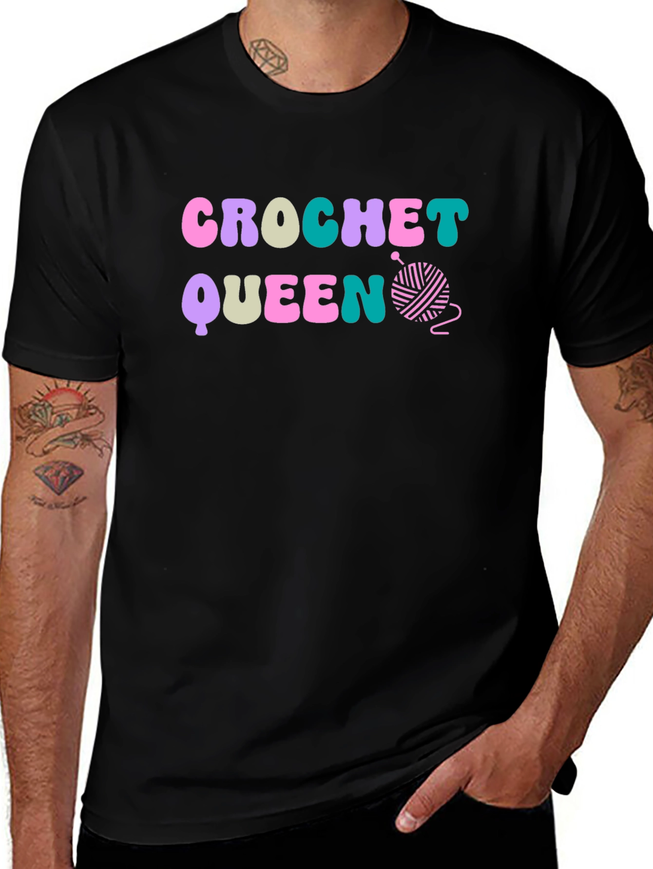 Crochet Queen Tee - Yarn Lover Gift