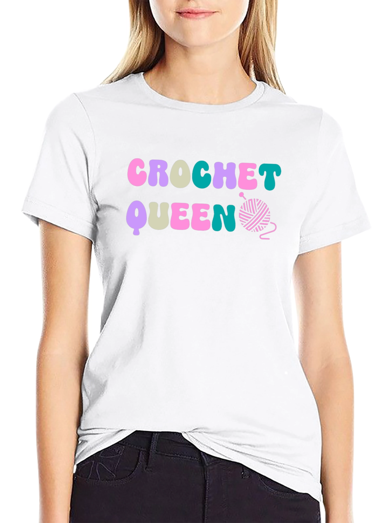 Crochet Queen Tee - Yarn Lover Gift