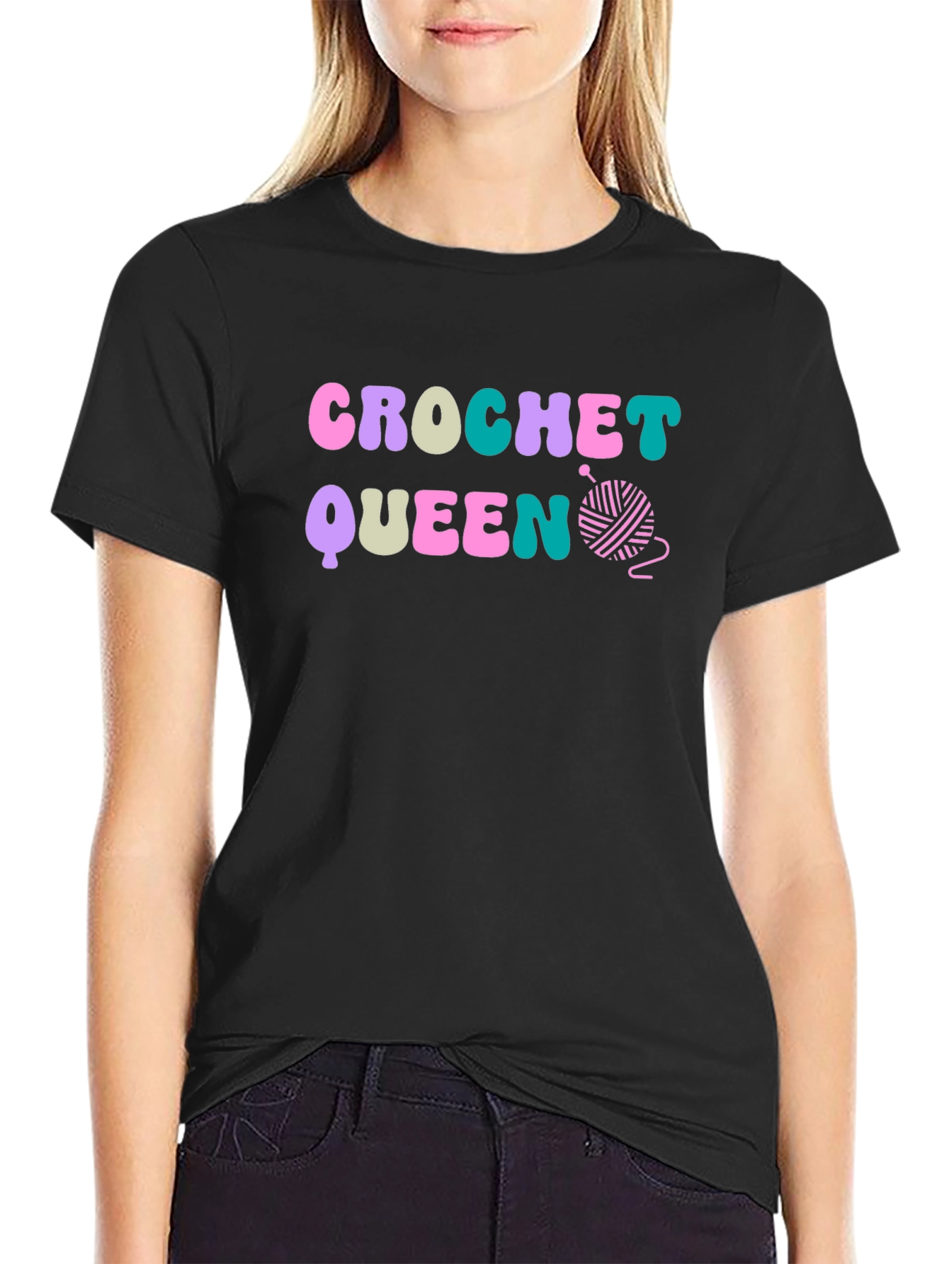 Crochet Queen Tee - Yarn Lover Gift