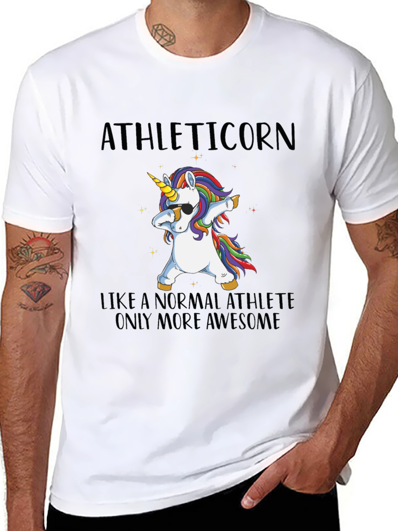 Athleticorn Unicorn Dabbing T-Shirt