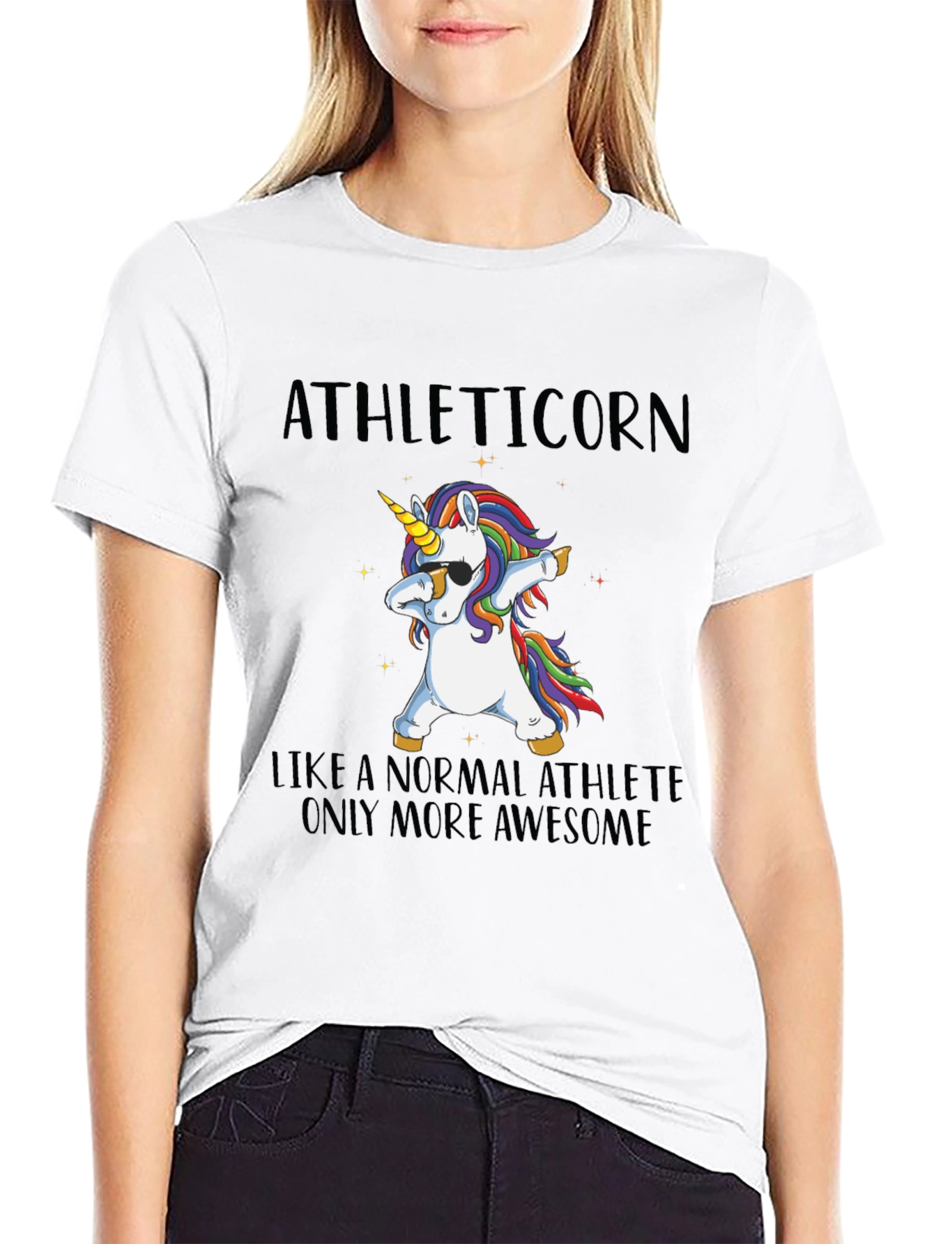 Athleticorn Unicorn Dabbing T-Shirt