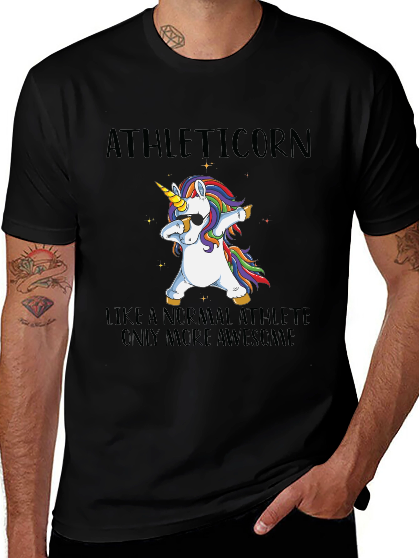 Athleticorn Unicorn Dabbing T-Shirt