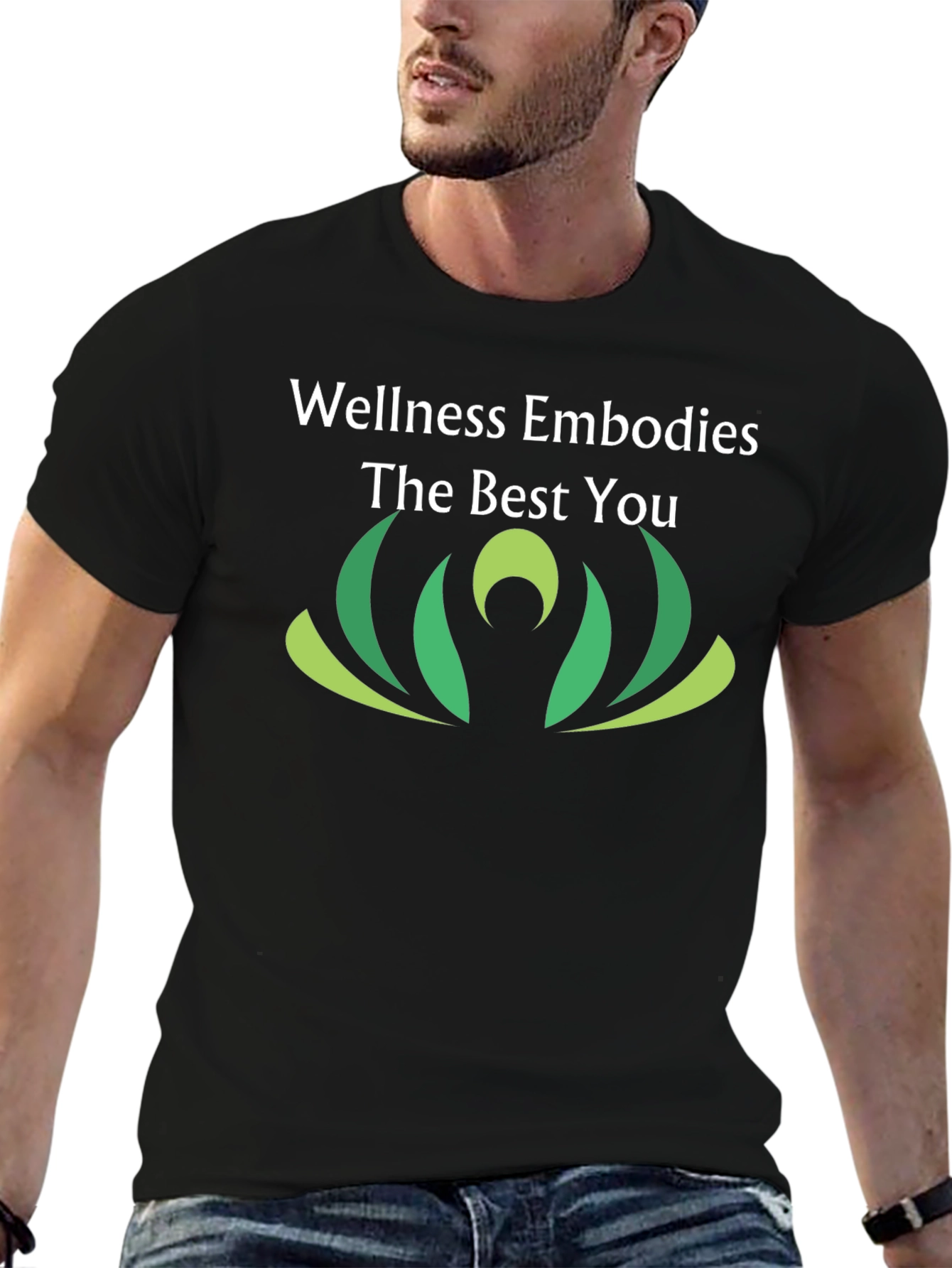 Wellness Embodies The Best You Black T-Shirt