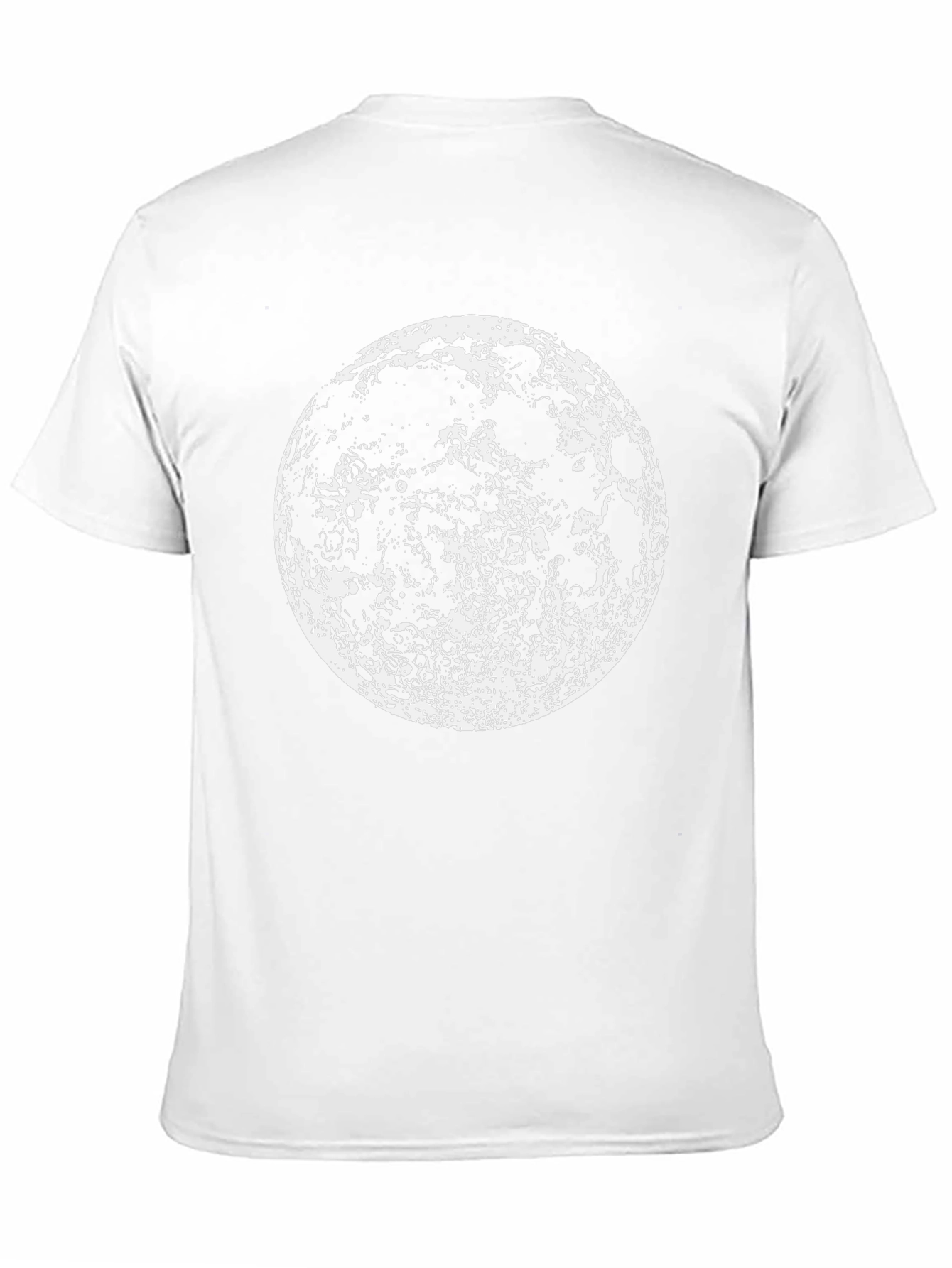 Lunar Phase Graphic Tee - Black Cotton Moon Print