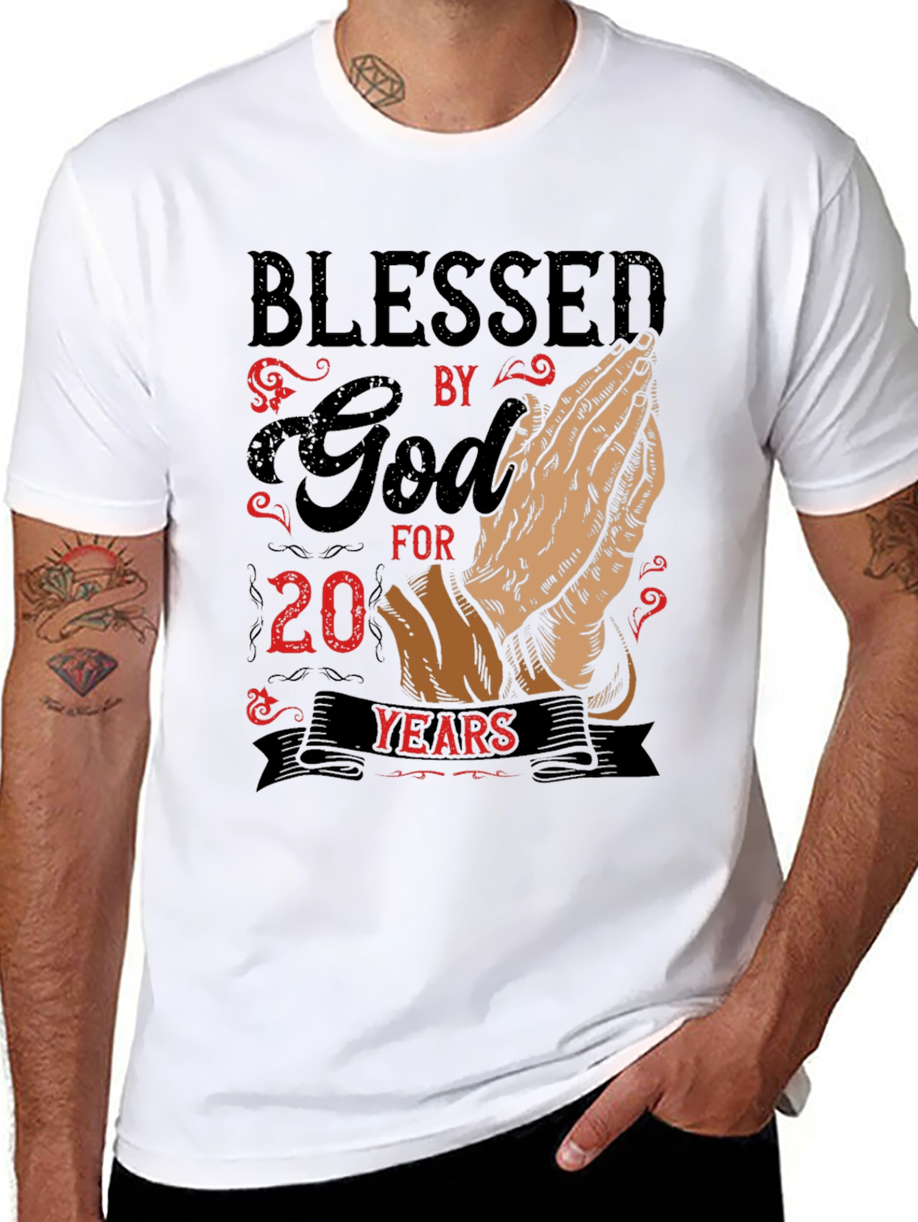 Blessed By God T-Shirt - 20 Years
