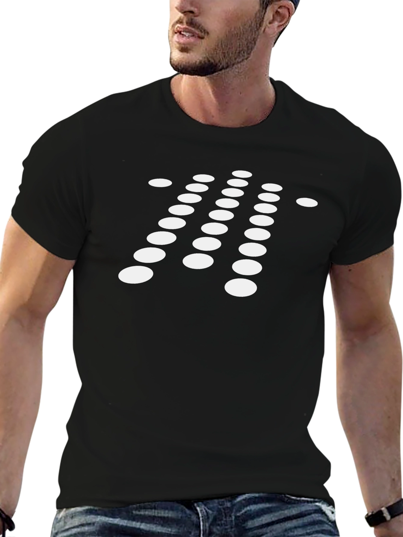 Geometric Circle Pattern T-Shirt - Modern Design
