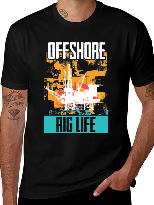 Offshore Rig Life Graphic T-Shirt