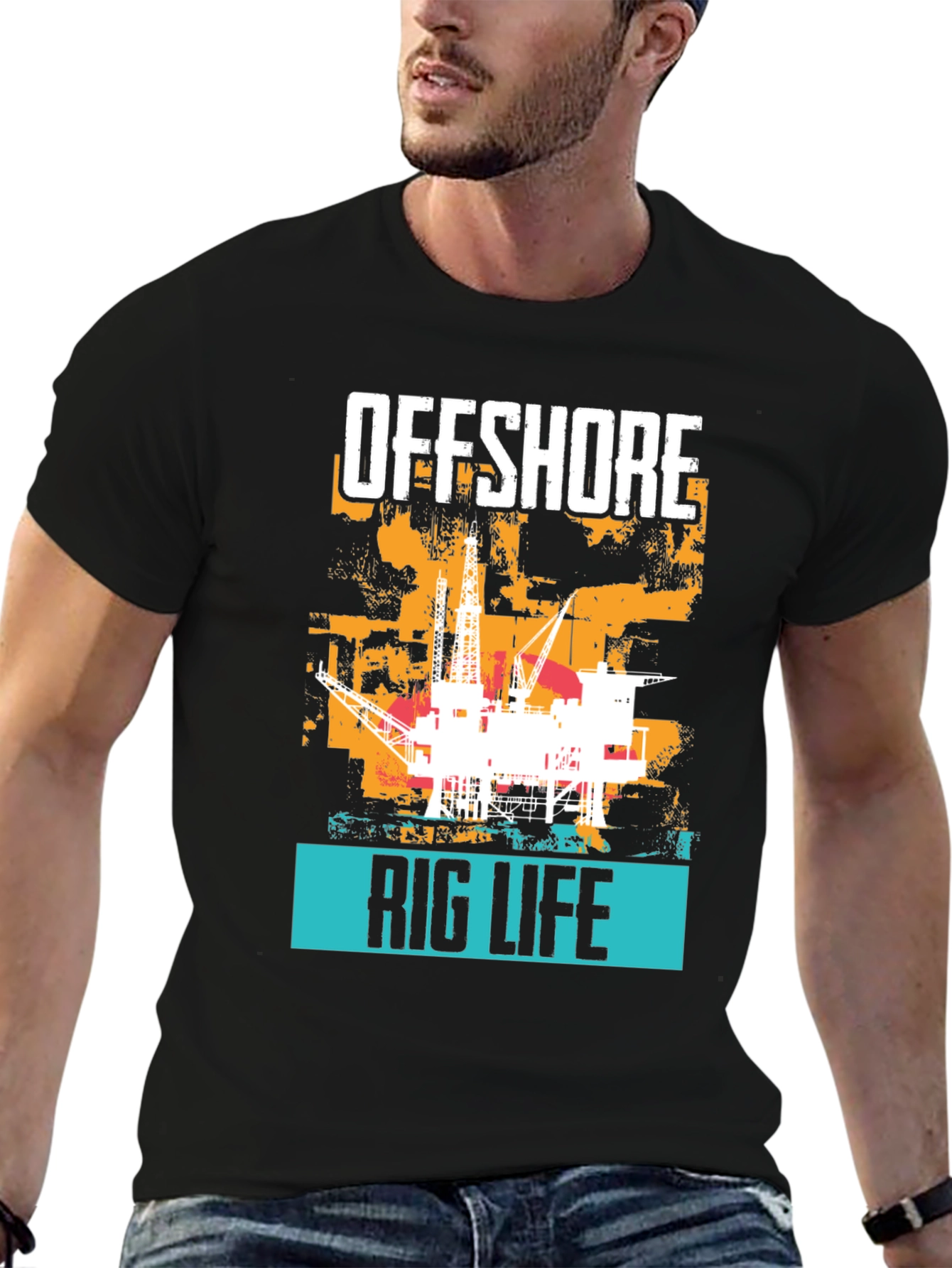 Offshore Rig Life Graphic T-Shirt