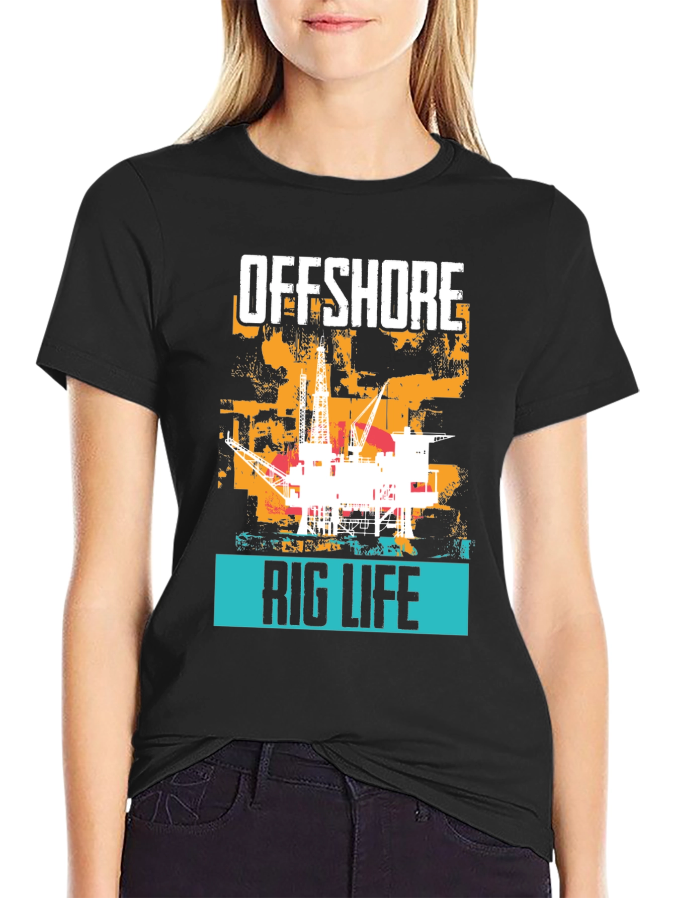 Offshore Rig Life Graphic T-Shirt