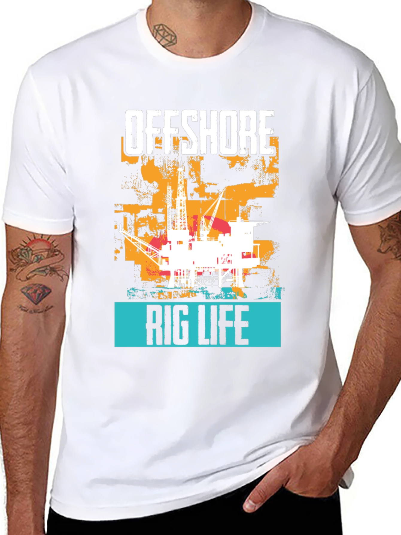 Offshore Rig Life Graphic T-Shirt