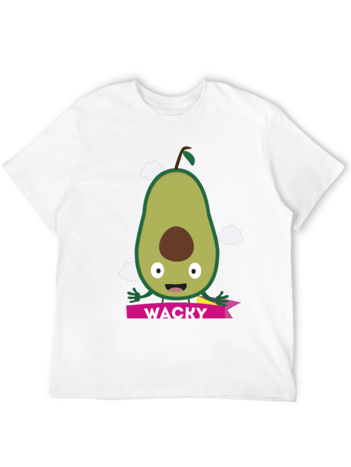 Wacky Avocado Graphic Tee - Trendy Casual Top