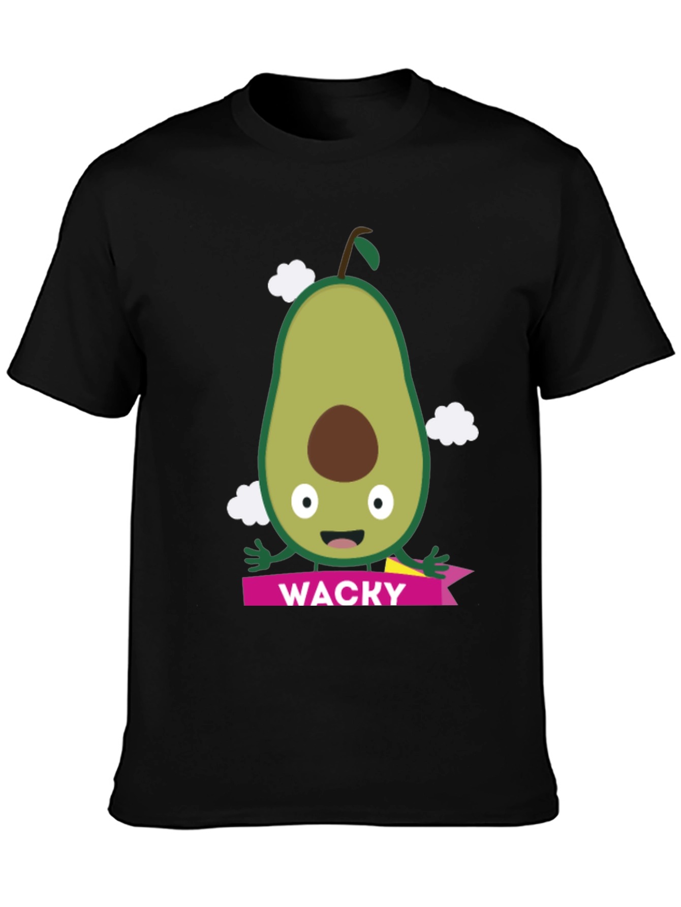 Wacky Avocado Graphic Tee - Trendy Casual Top