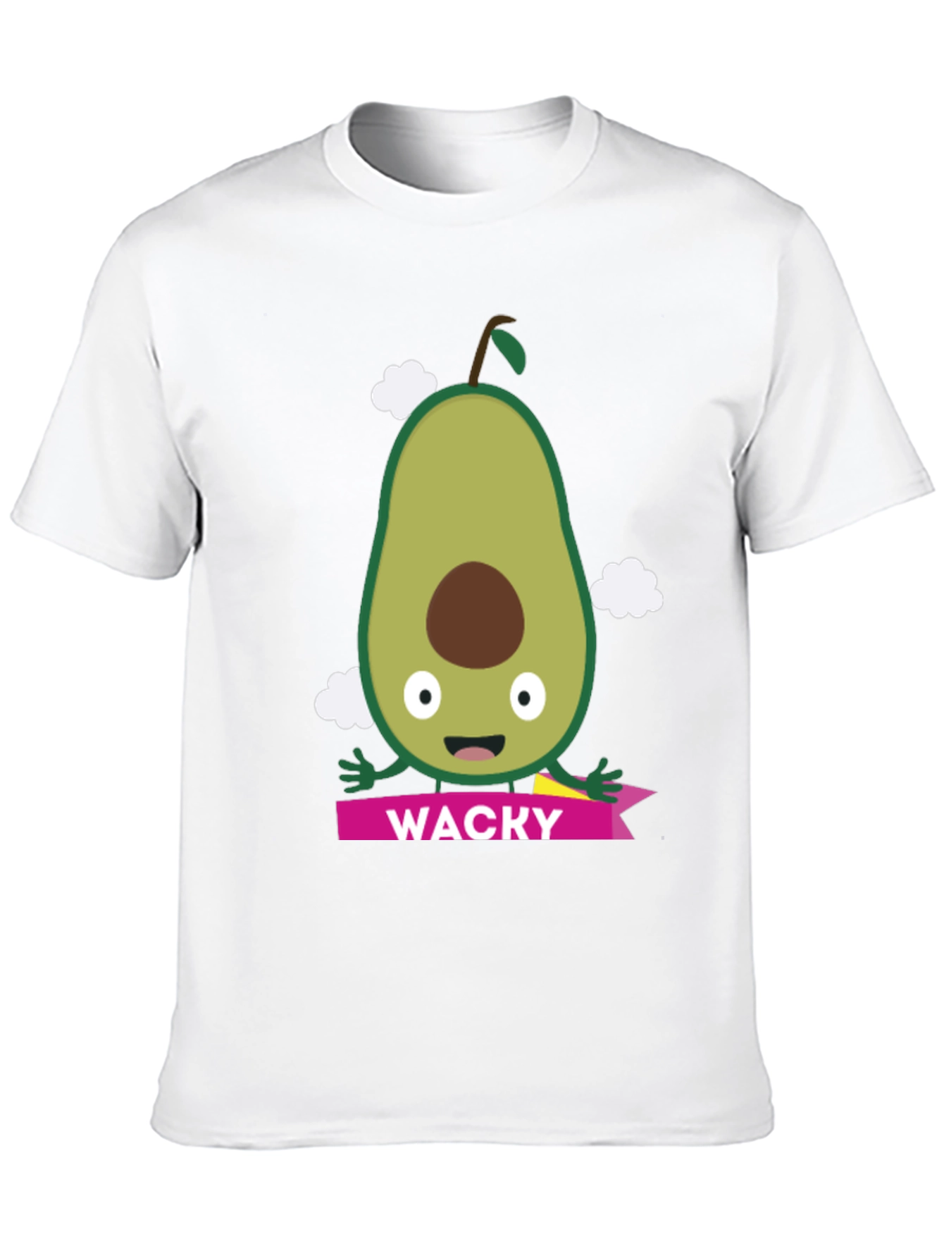 Wacky Avocado Graphic Tee - Trendy Casual Top