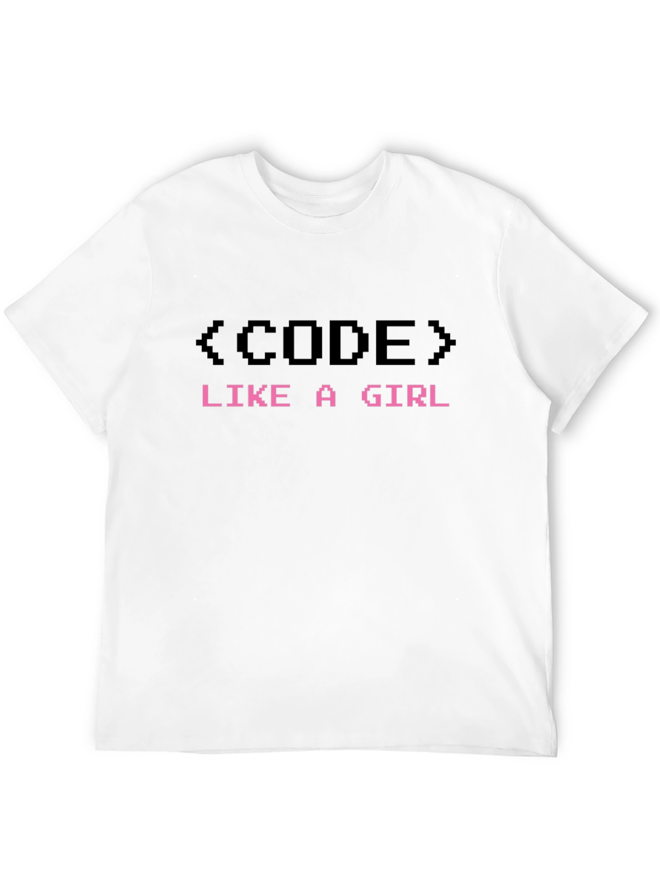 Code Like a Girl Black Graphic T-Shirt