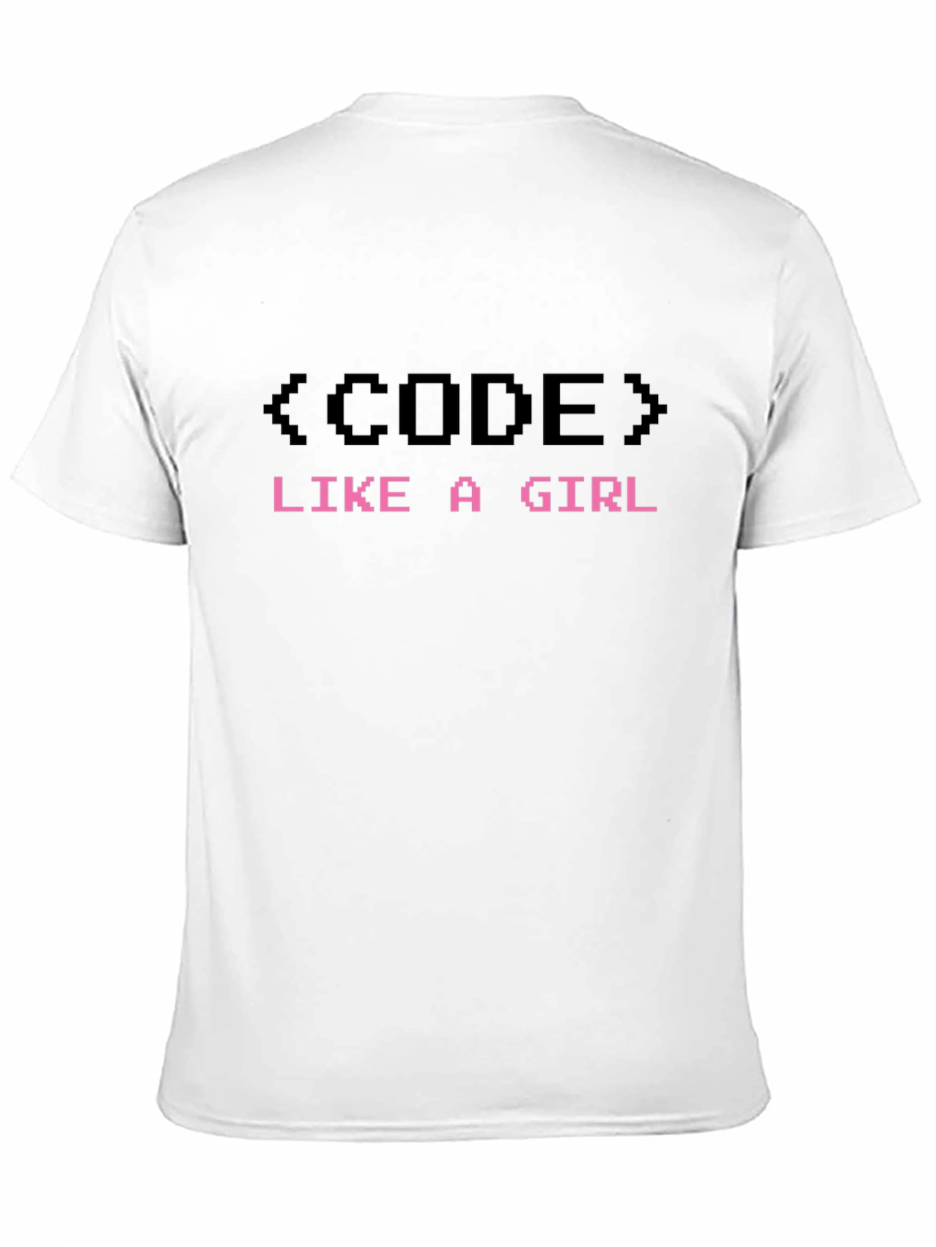 Code Like a Girl Black Graphic T-Shirt