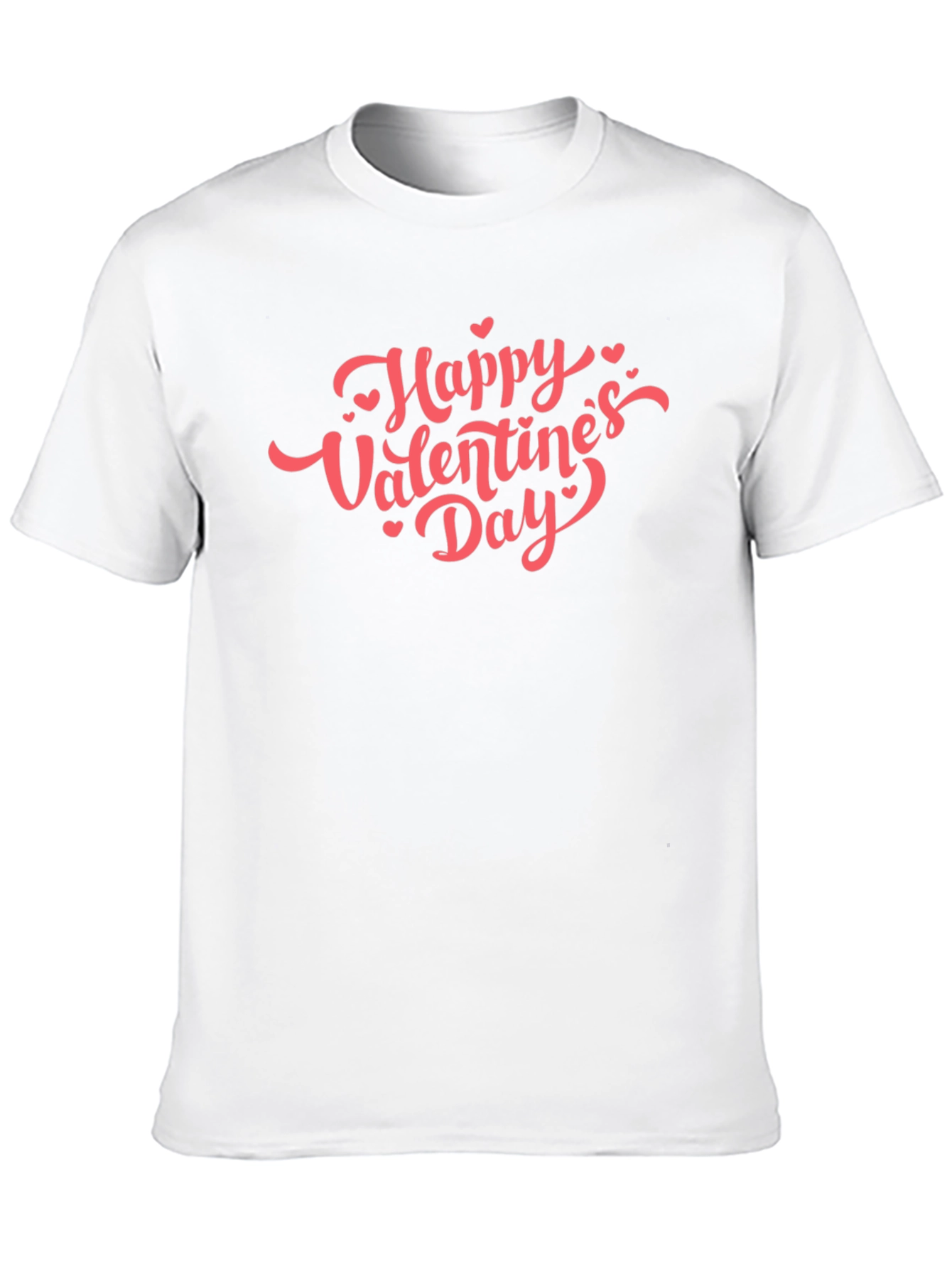 Happy Valentines Day Graphic Tee - Black