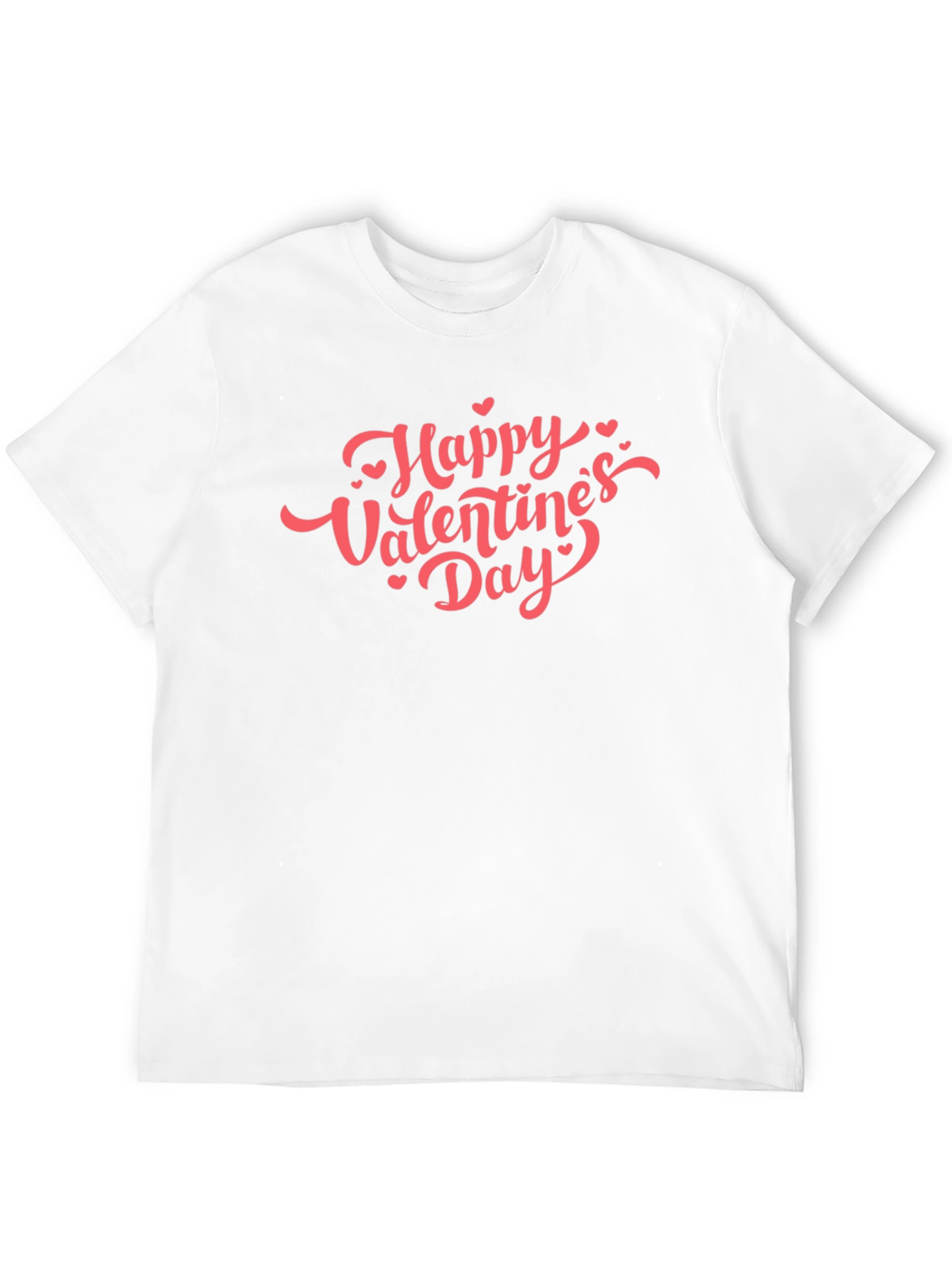 Happy Valentines Day Graphic Tee - Black