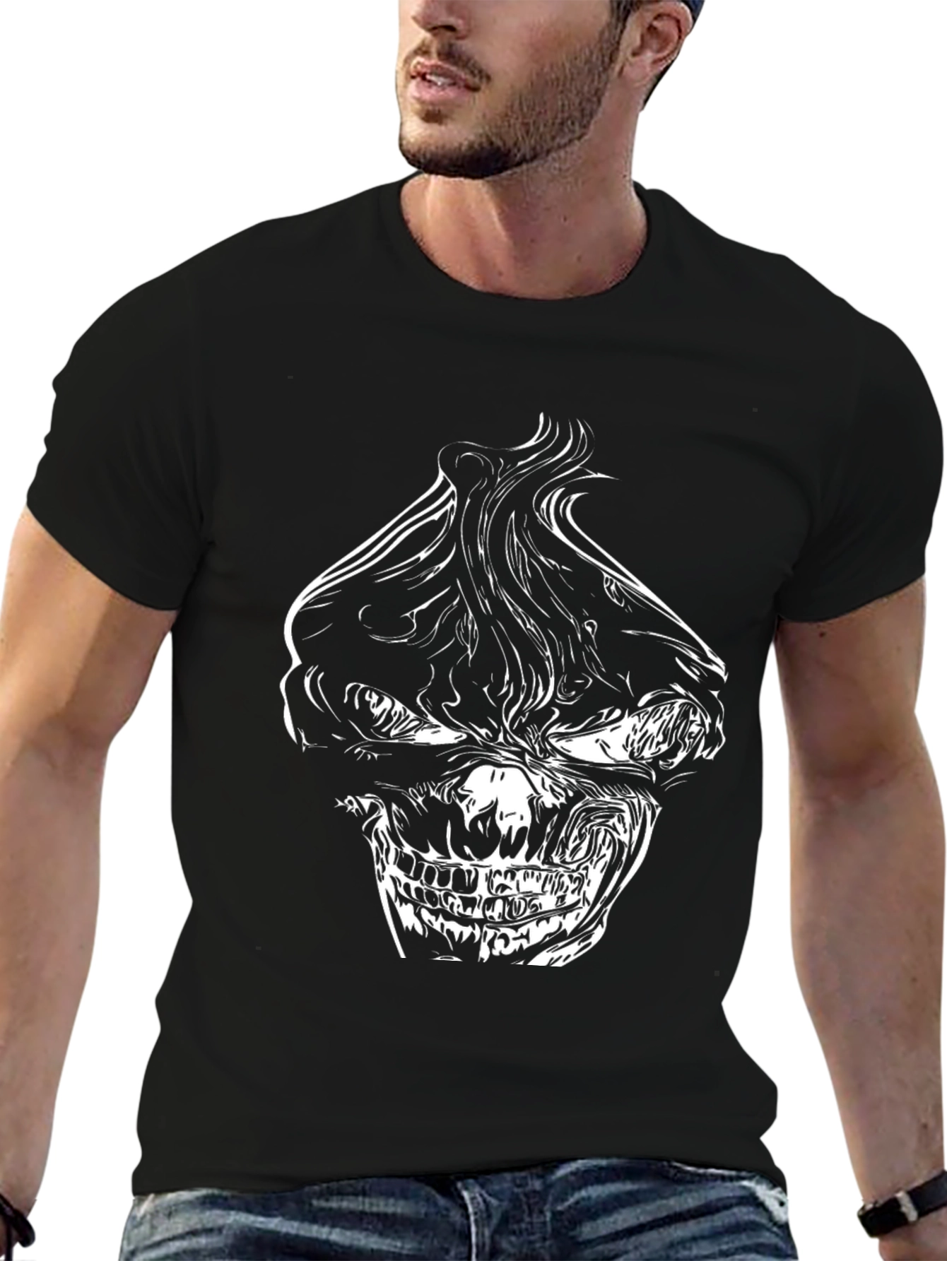 Skull Graphic Black T-Shirt