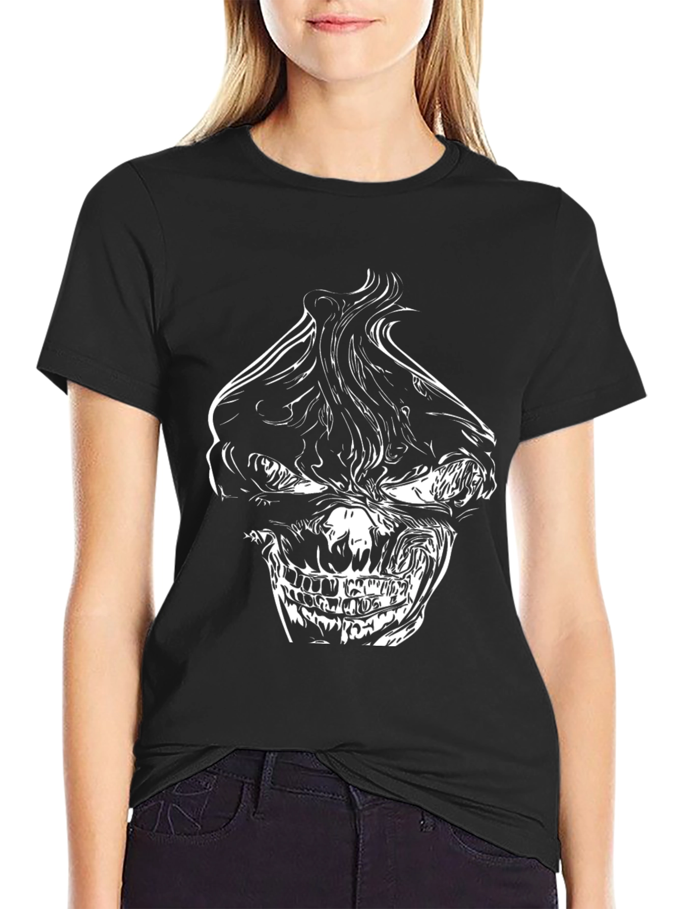 Skull Graphic Black T-Shirt