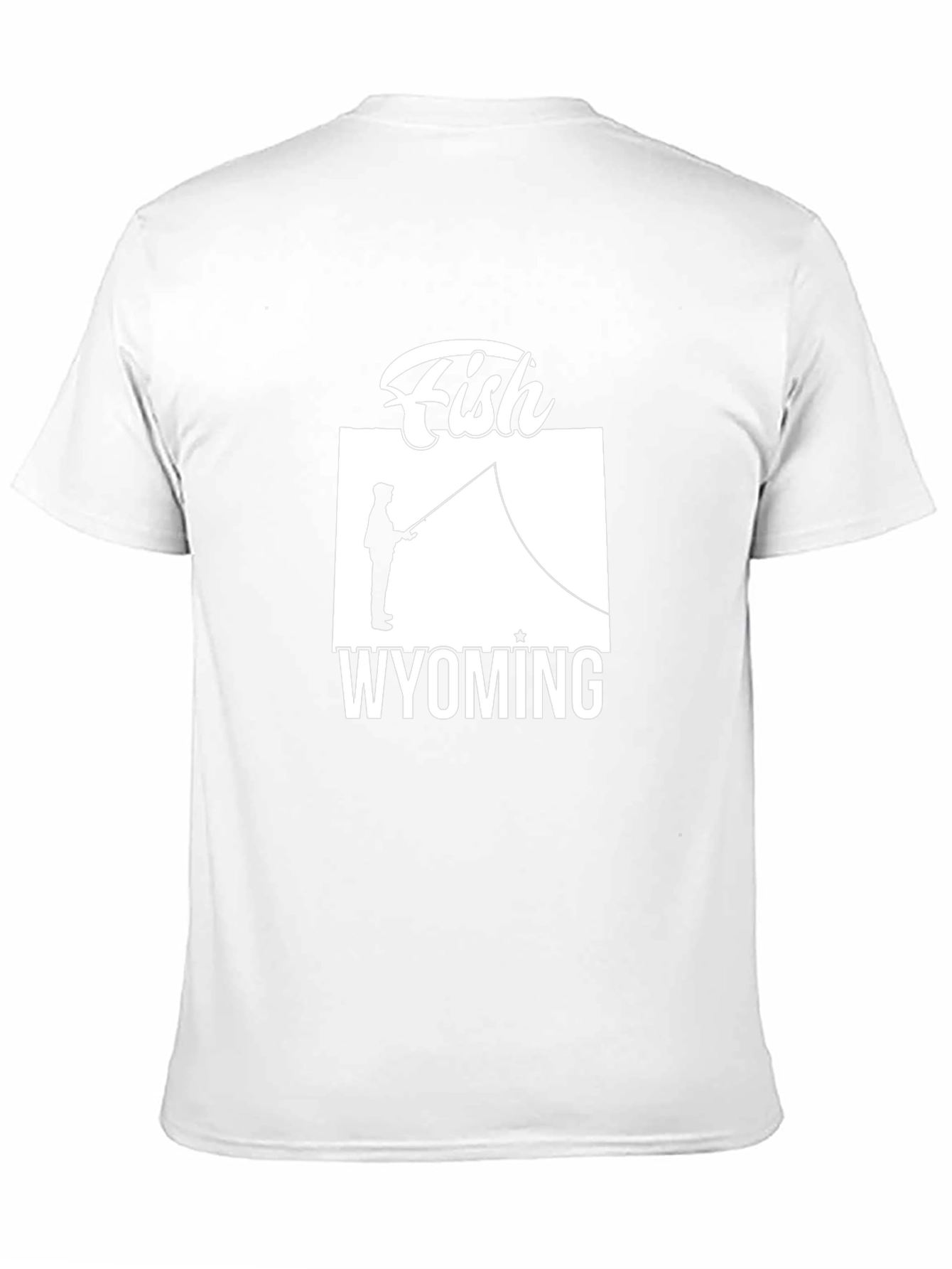 Fish Wyoming Graphic Tee - Unisex Black T-Shirt