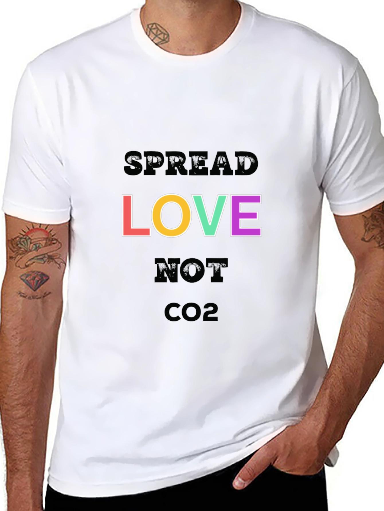 Spread Love Not CO2 Graphic Tee