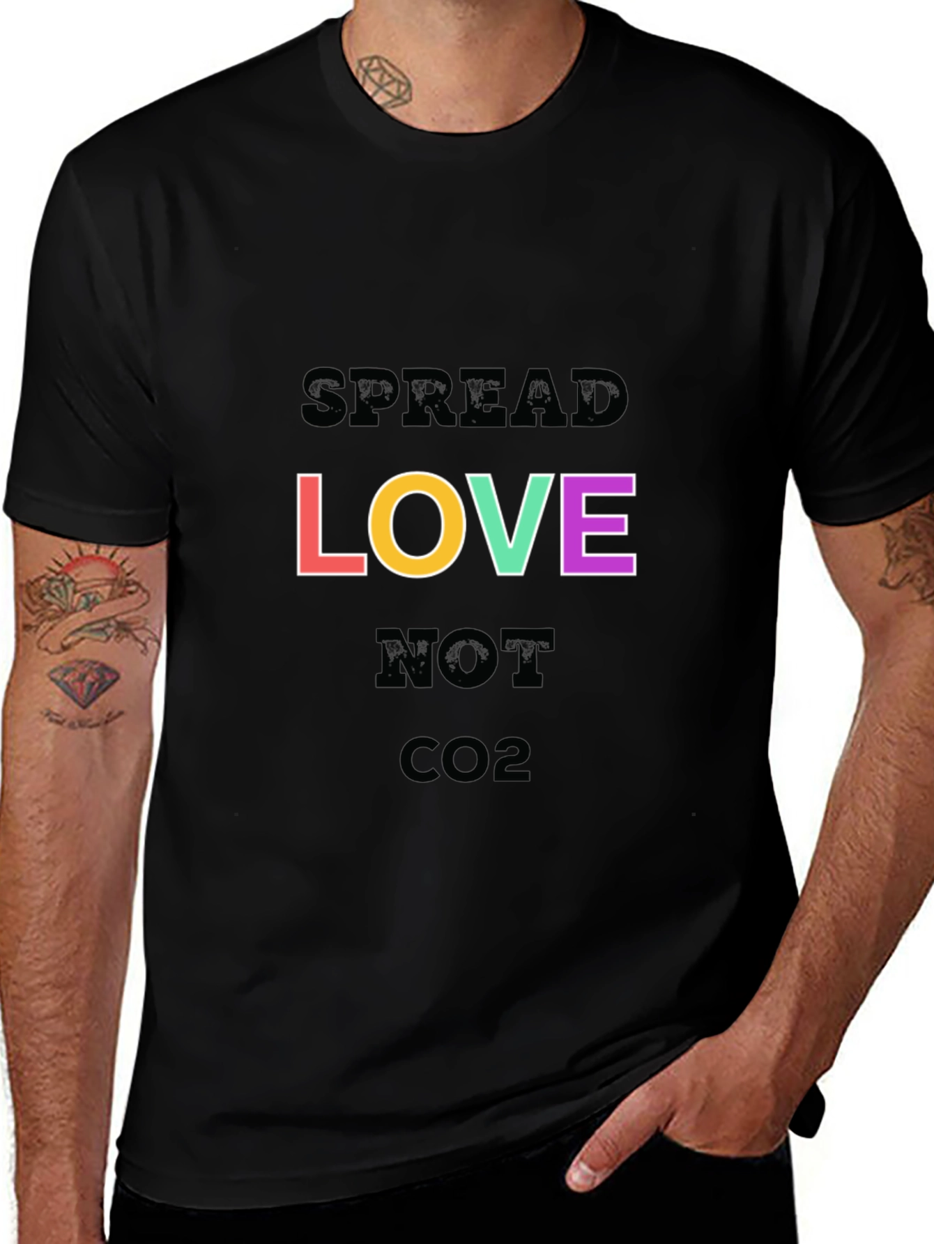 Spread Love Not CO2 Graphic Tee