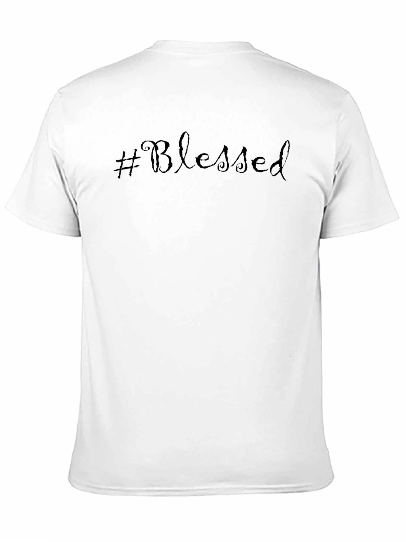 #Blessed Black Graphic Tee - Stylish Comfort
