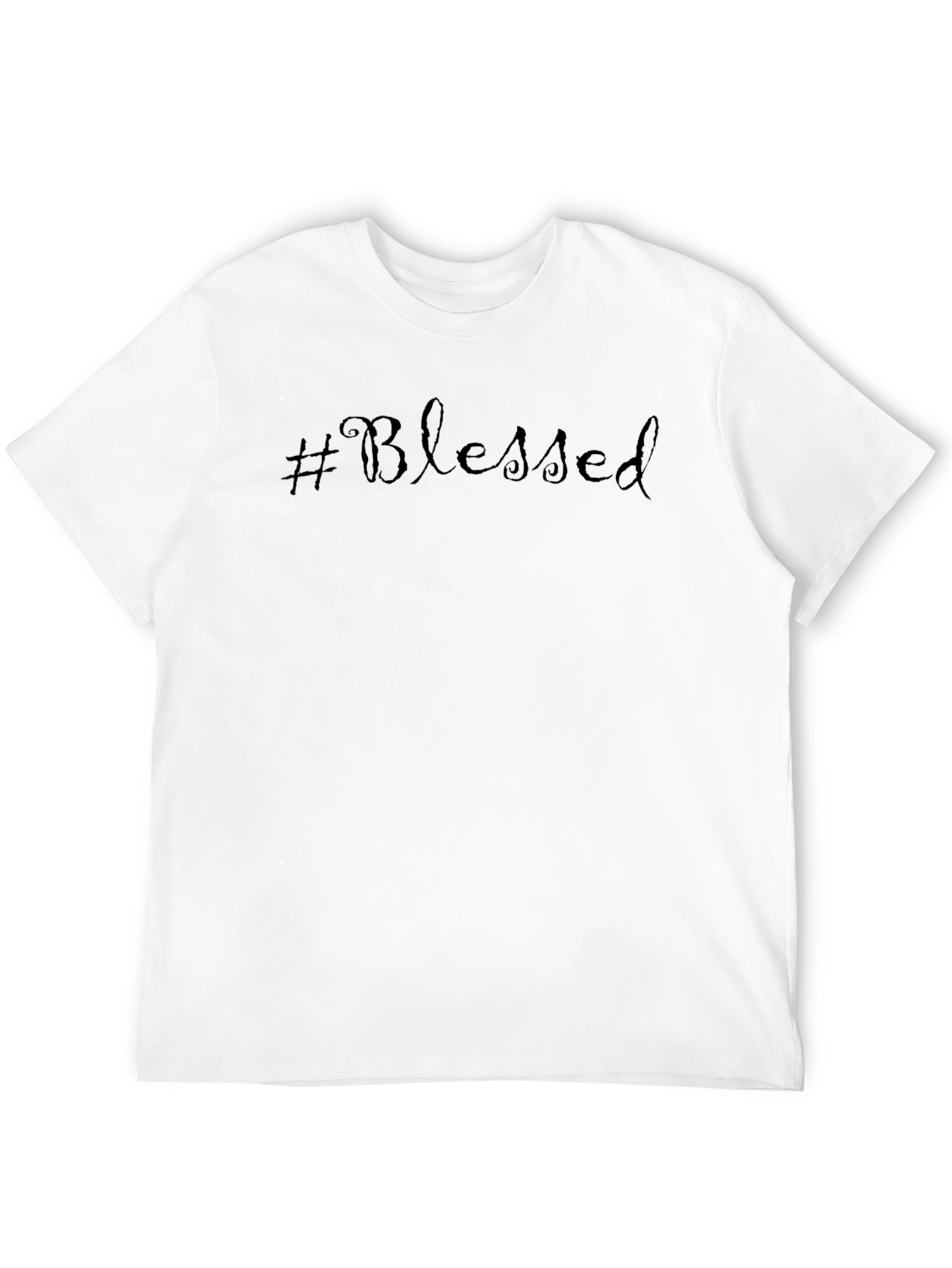 #Blessed Black Graphic Tee - Stylish Comfort