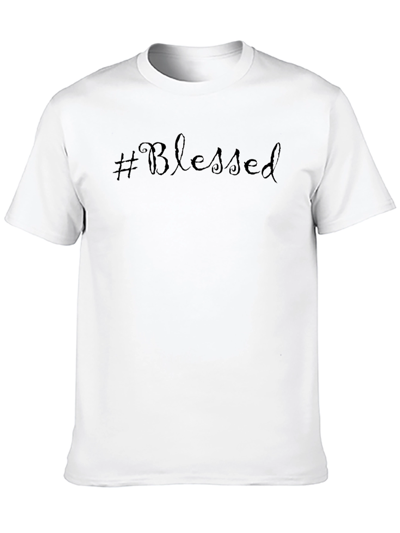 #Blessed Black Graphic Tee - Stylish Comfort