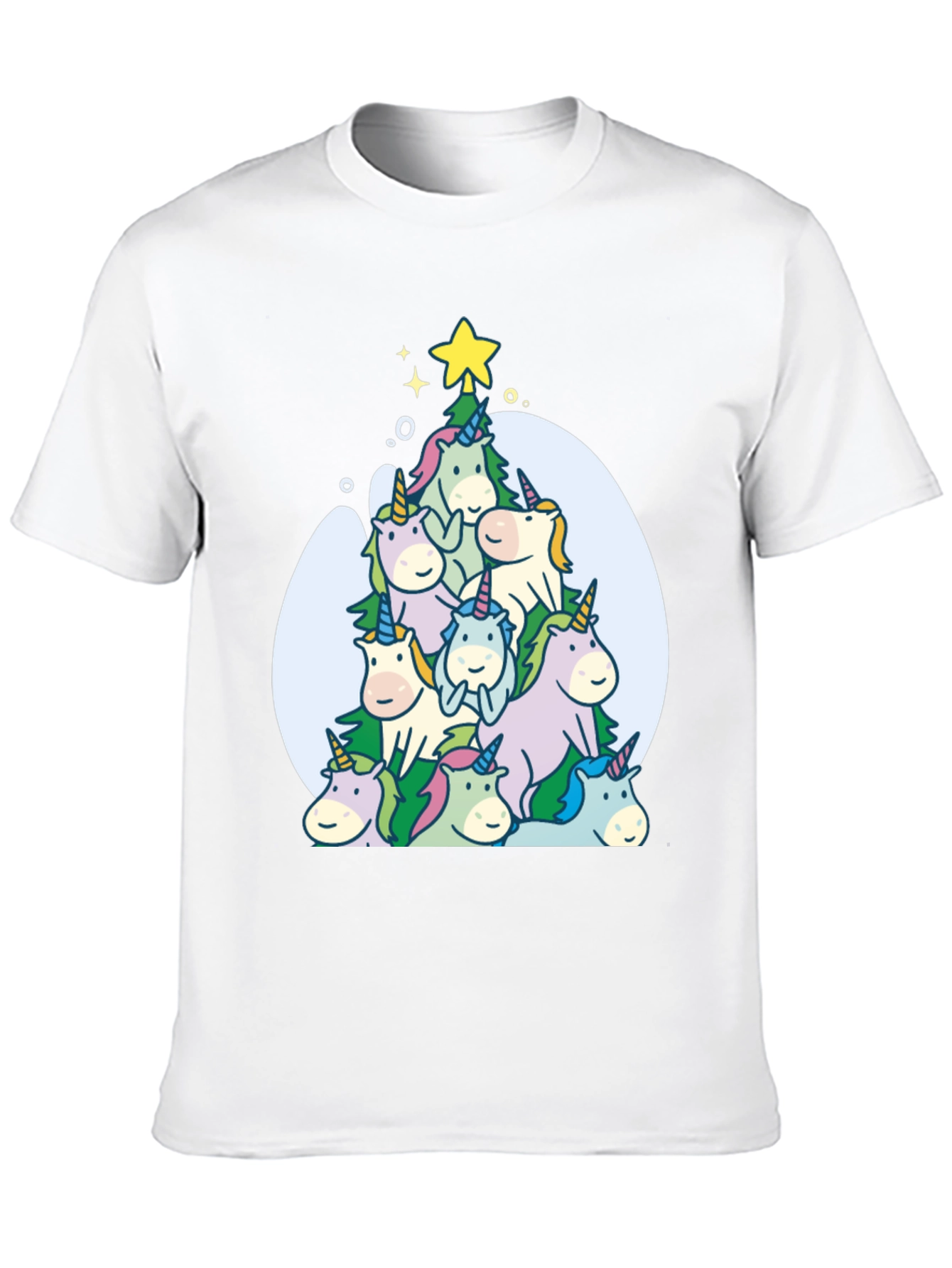 Unicorn Christmas Tree T-Shirt