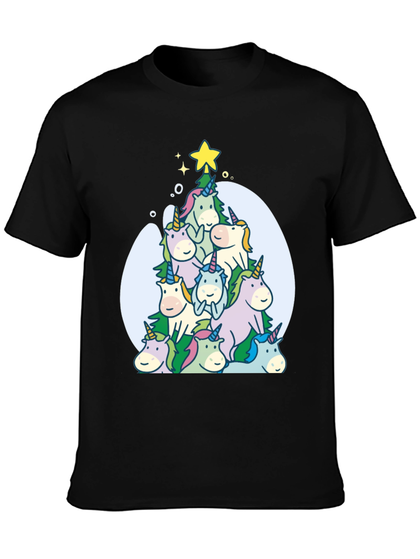 Unicorn Christmas Tree T-Shirt