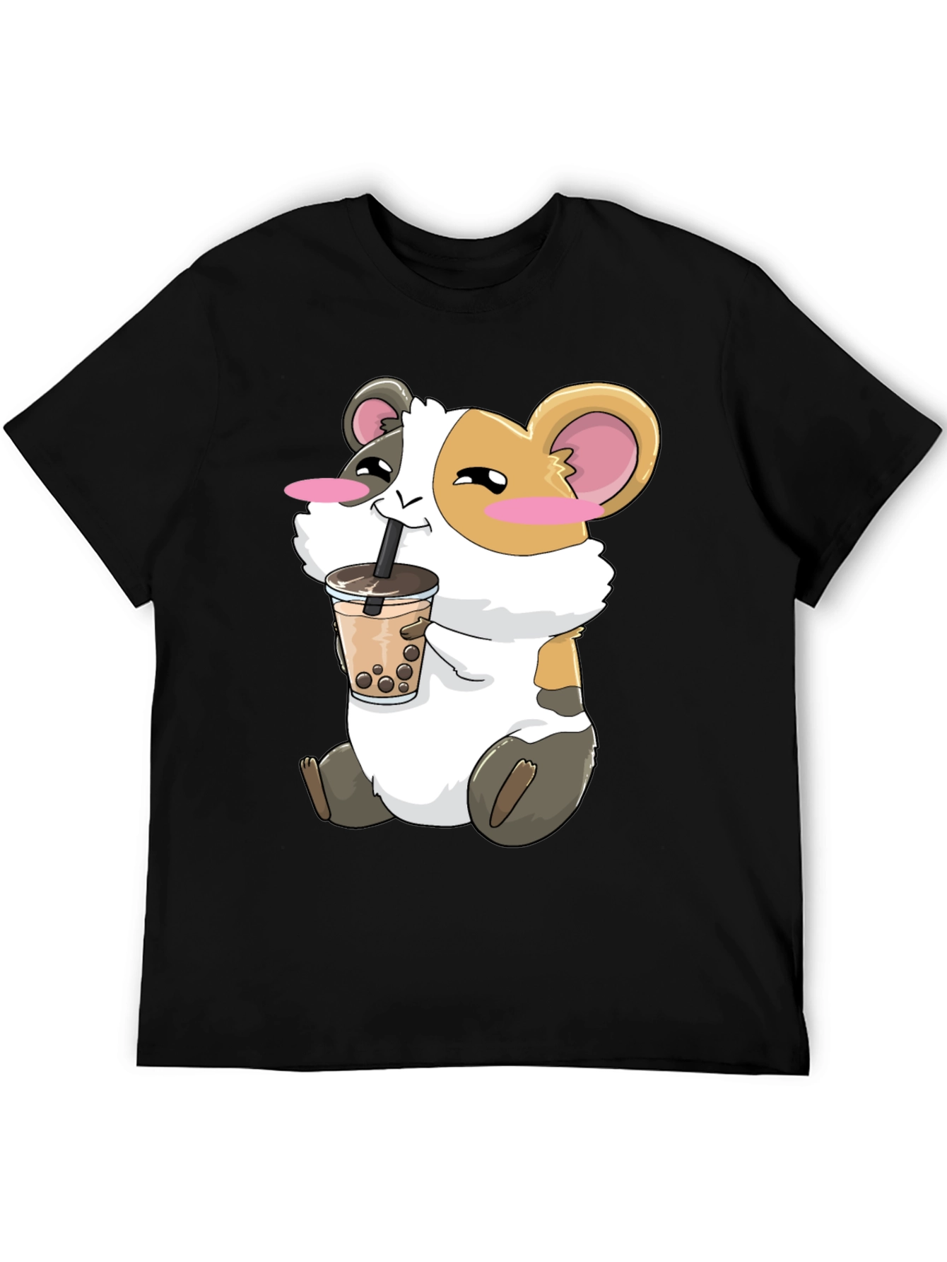 Cute Guinea Pig Bubble Tea T-Shirt