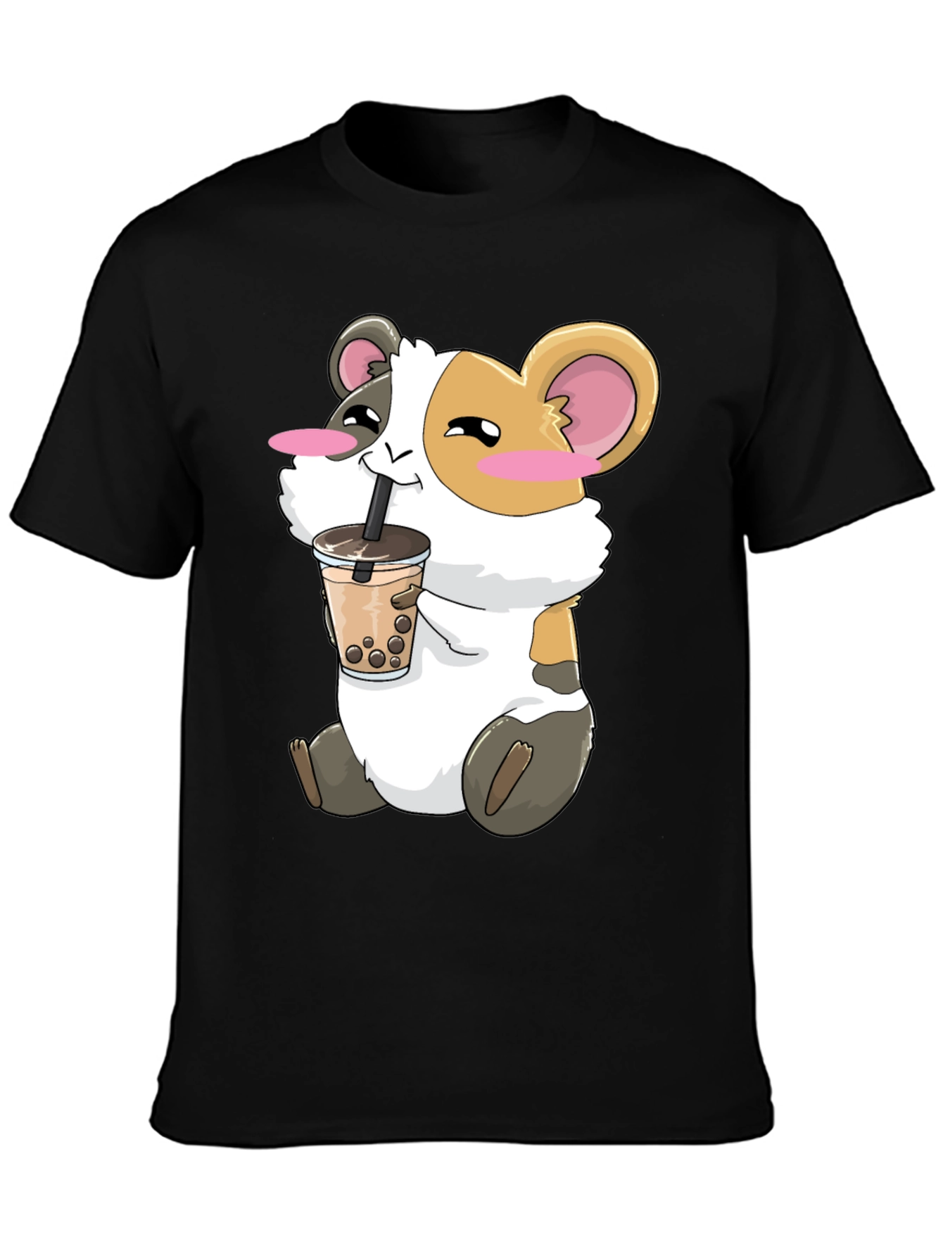 Cute Guinea Pig Bubble Tea T-Shirt