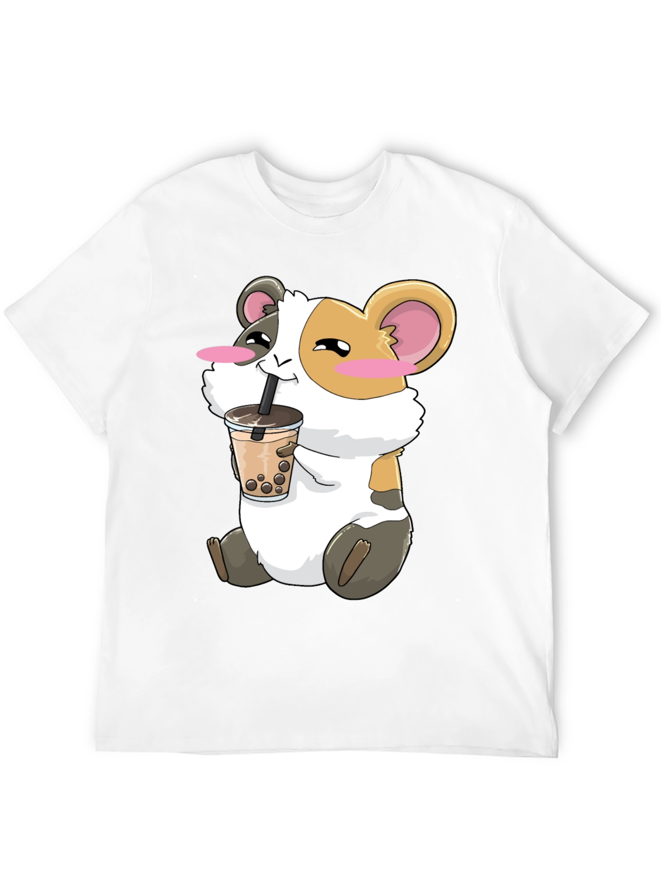 Cute Guinea Pig Bubble Tea T-Shirt