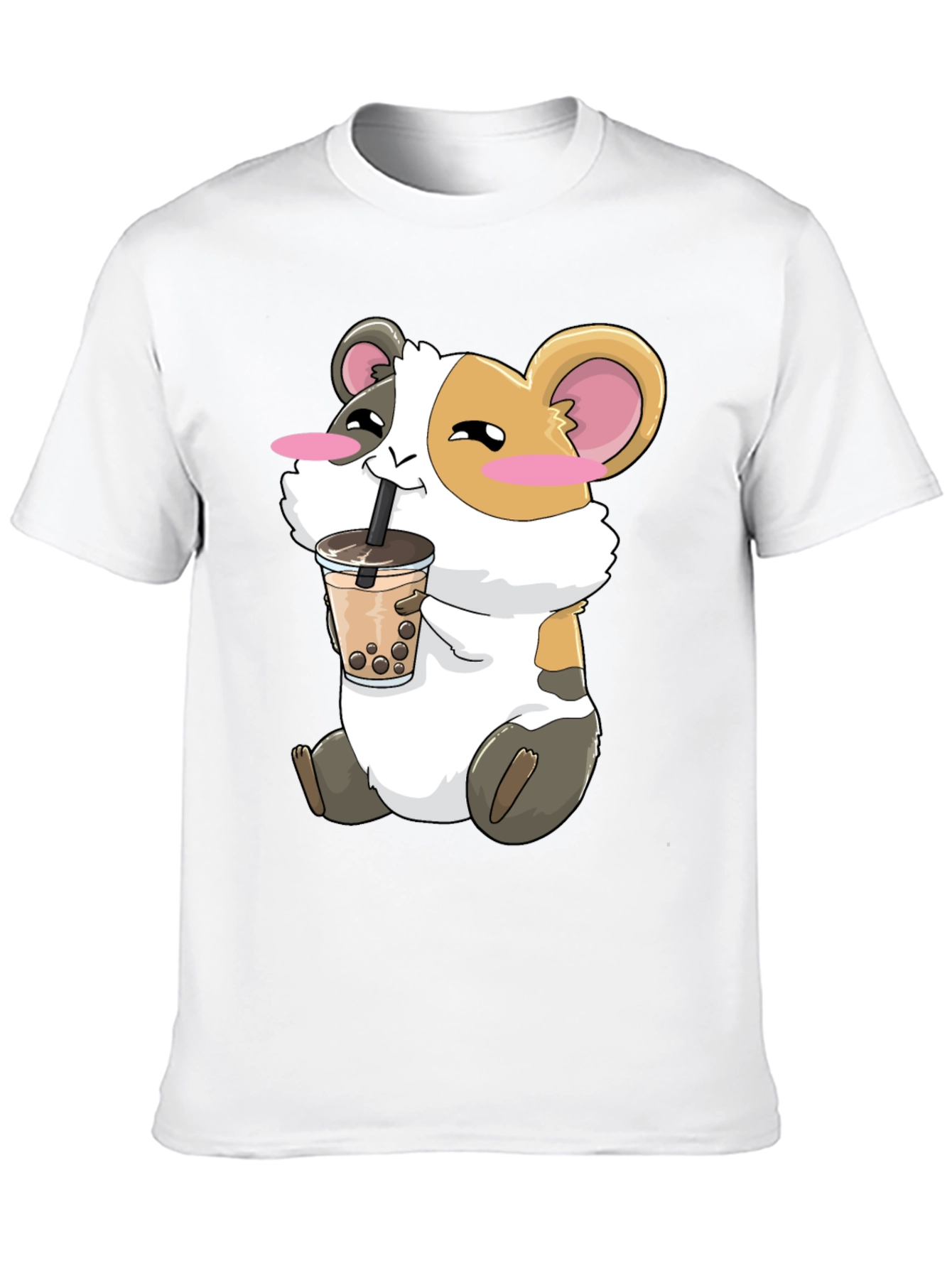 Cute Guinea Pig Bubble Tea T-Shirt