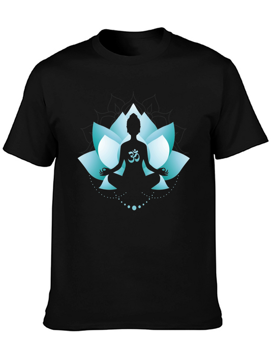 Om Lotus Graphic Tee - Meditative Style