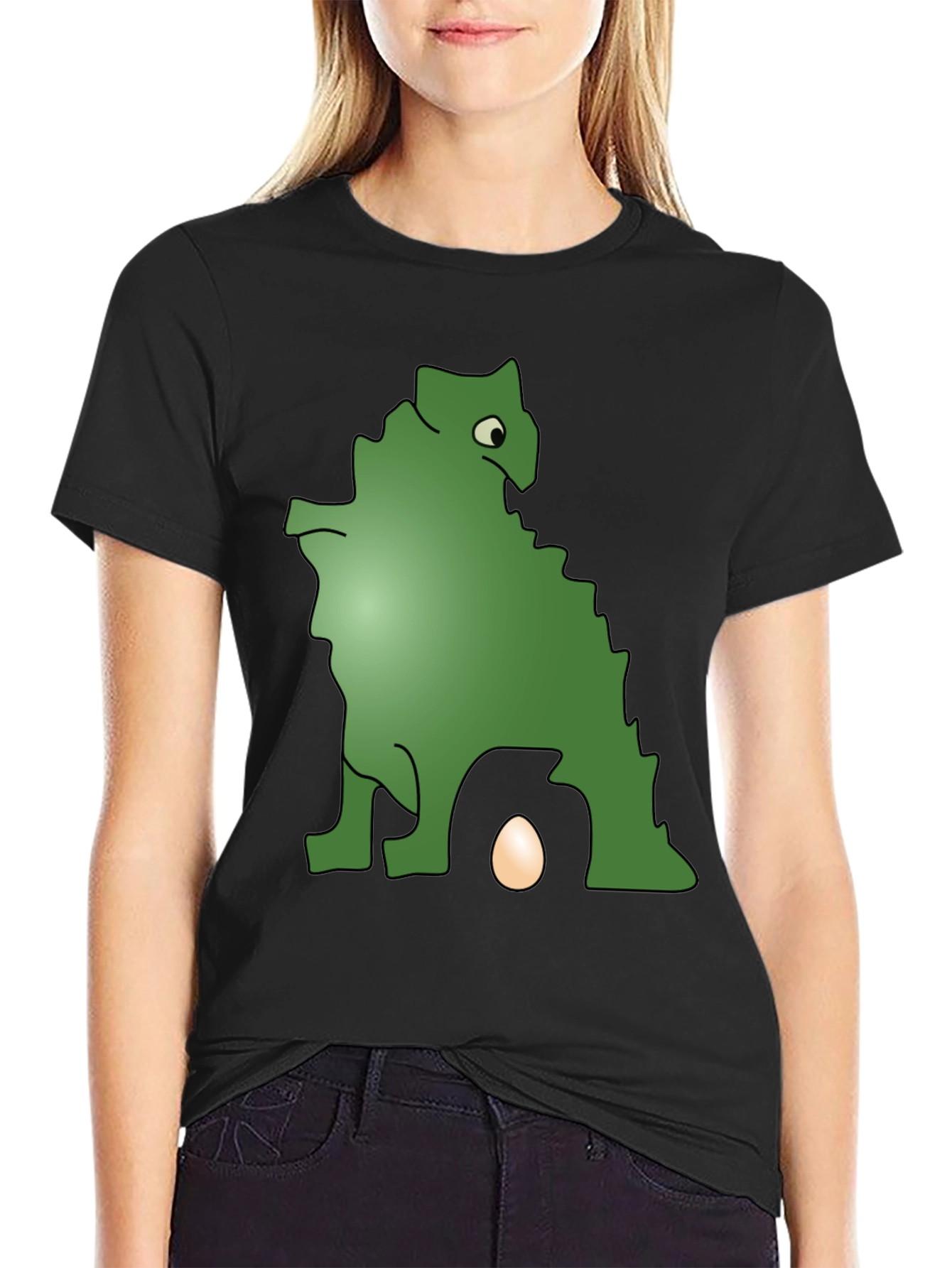 Dinosaur Egg T-Shirt - Black